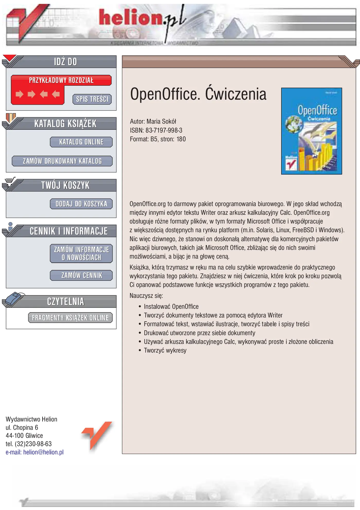 Fragment „OpenOffice. Ćwiczenia” — strona 1 z 21