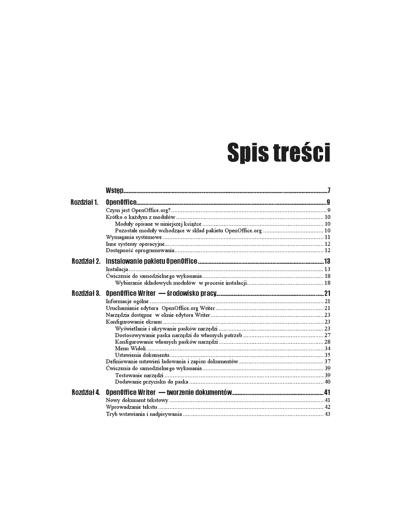 Fragment „OpenOffice. Ćwiczenia” — strona 2 z 21