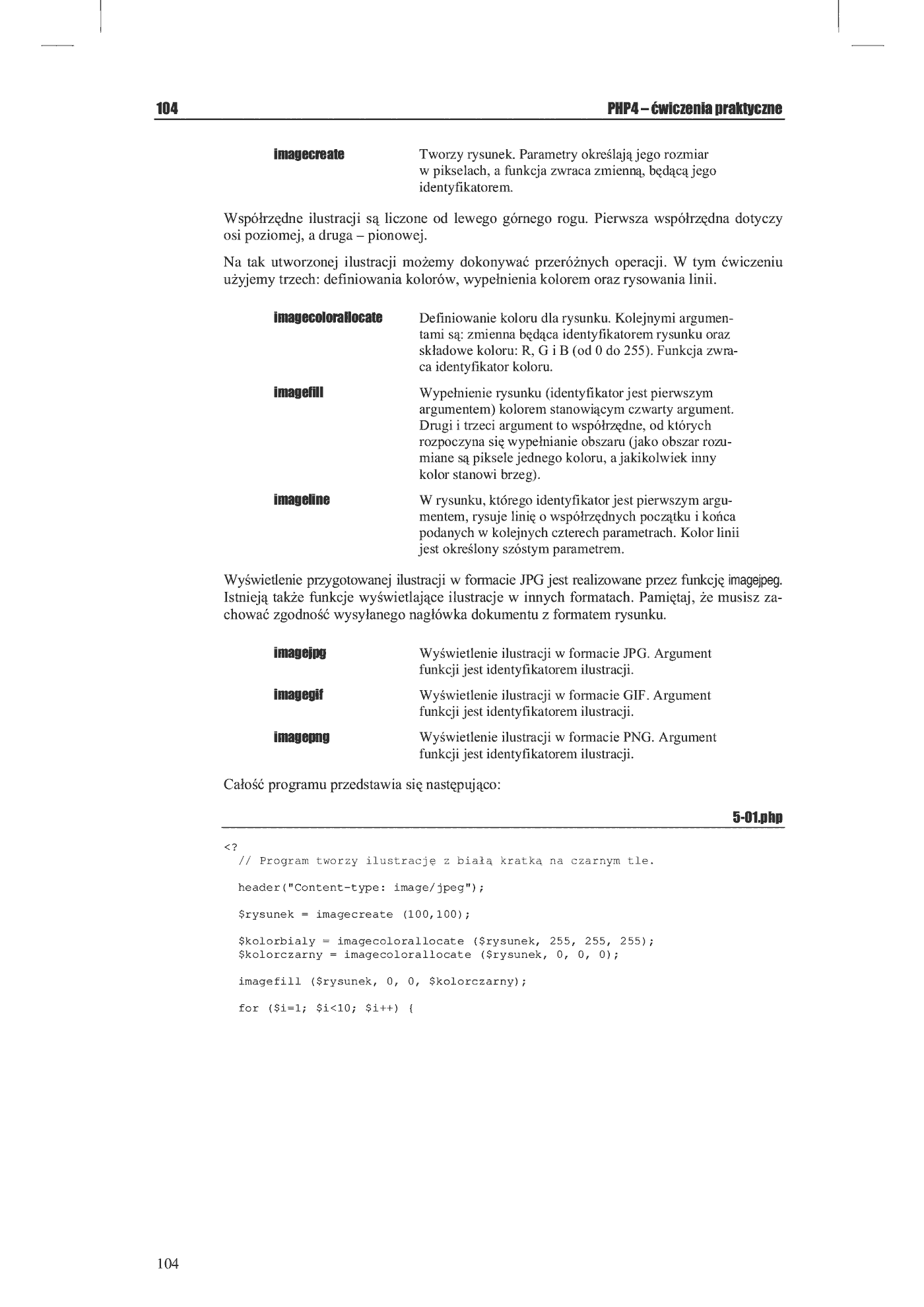 Fragment „PHP 4. Tworzenie stron WWW. Ćwiczenia praktyczne” — strona 2 z 16