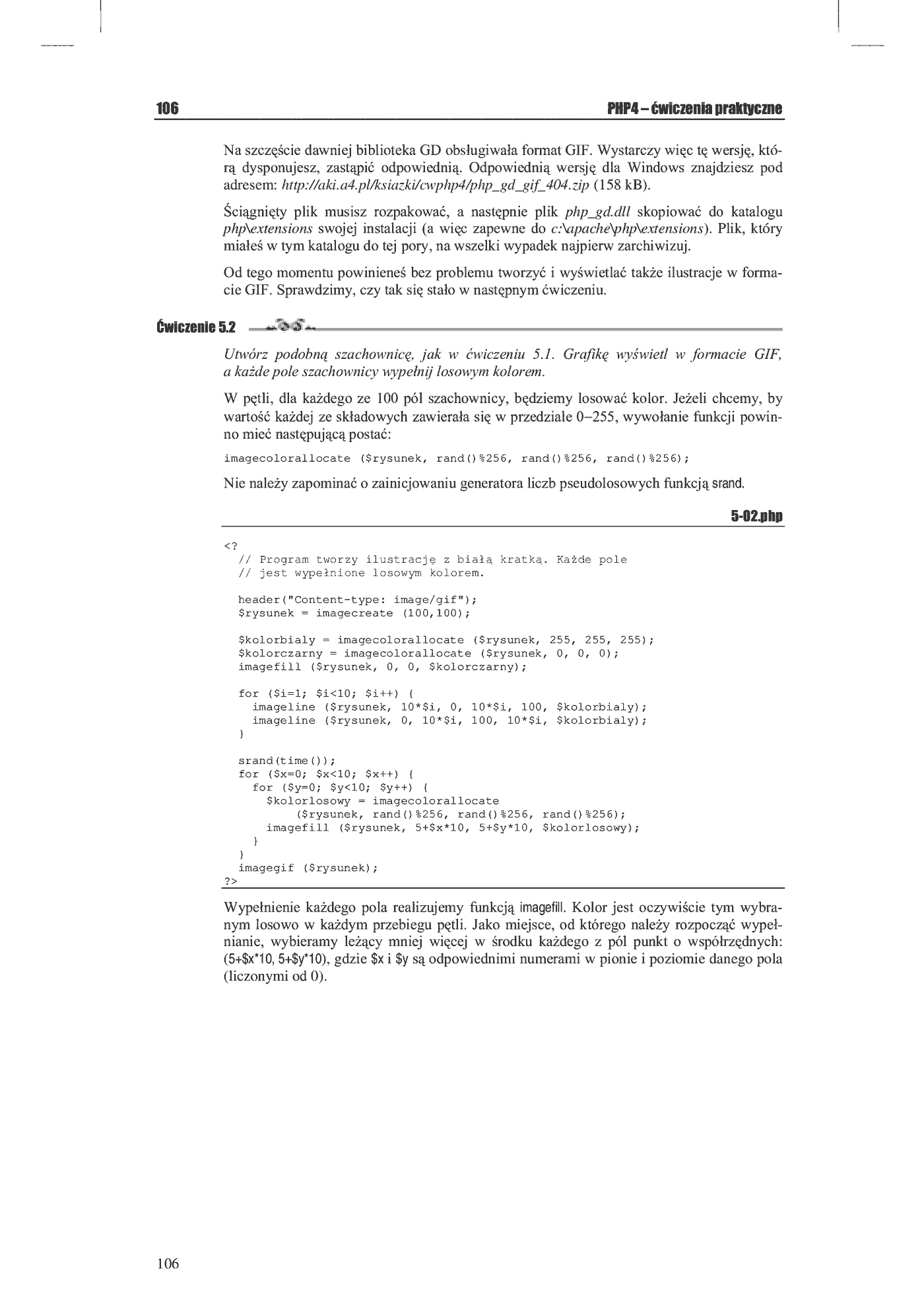 Fragment „PHP 4. Tworzenie stron WWW. Ćwiczenia praktyczne” — strona 4 z 16