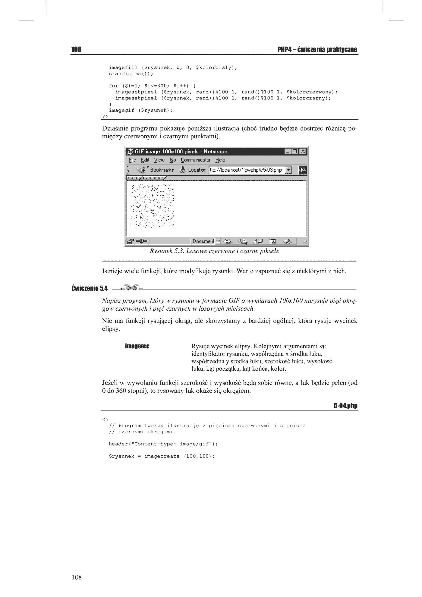 Fragment „PHP 4. Tworzenie stron WWW. Ćwiczenia praktyczne” — strona 6 z 16
