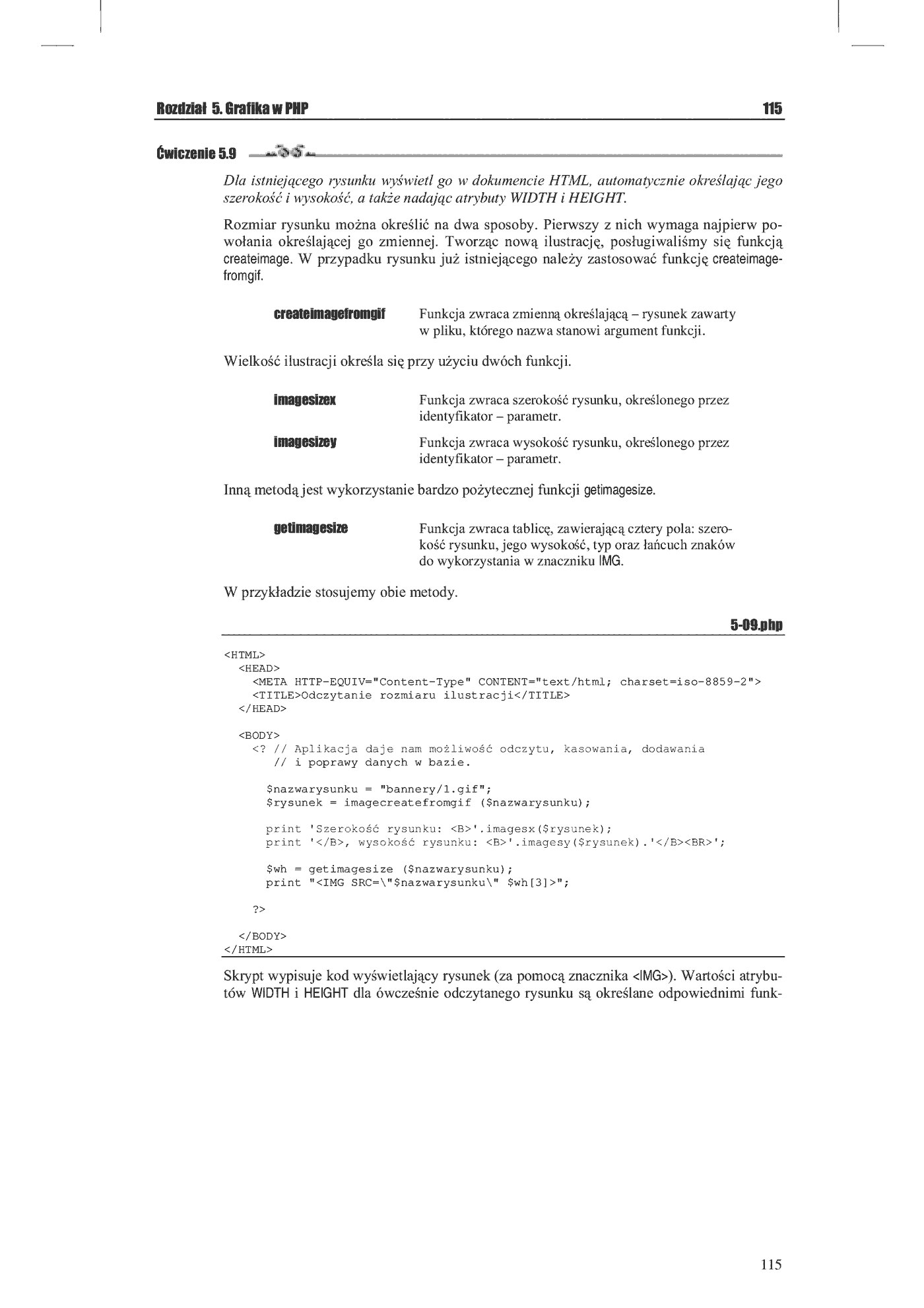 Fragment „PHP 4. Tworzenie stron WWW. Ćwiczenia praktyczne” — strona 13 z 16