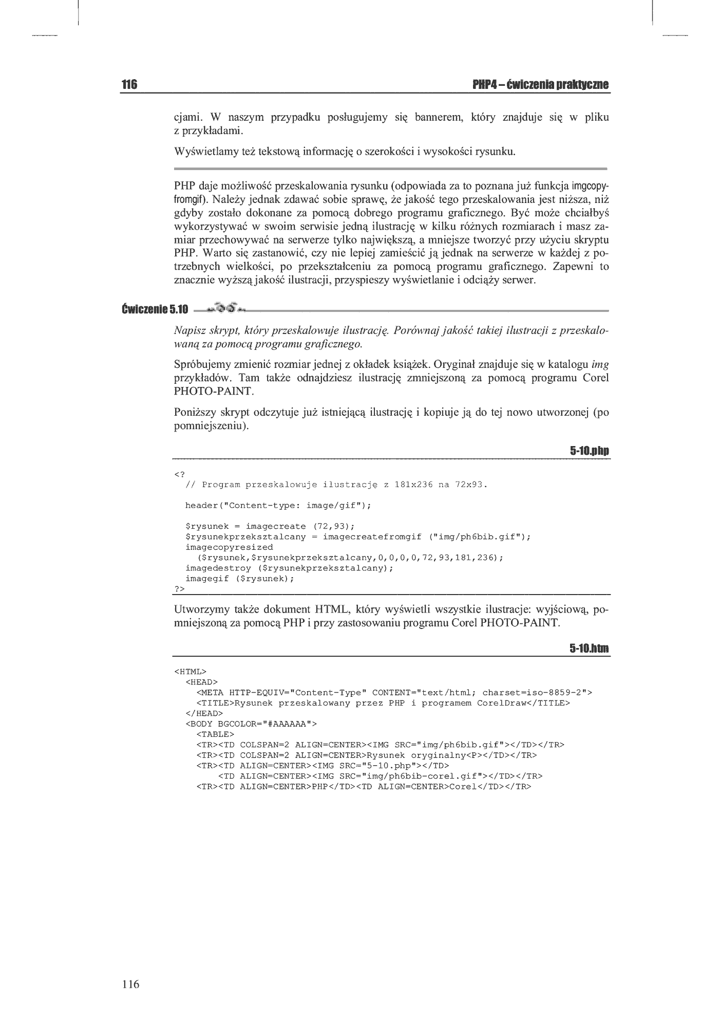 Fragment „PHP 4. Tworzenie stron WWW. Ćwiczenia praktyczne” — strona 14 z 16