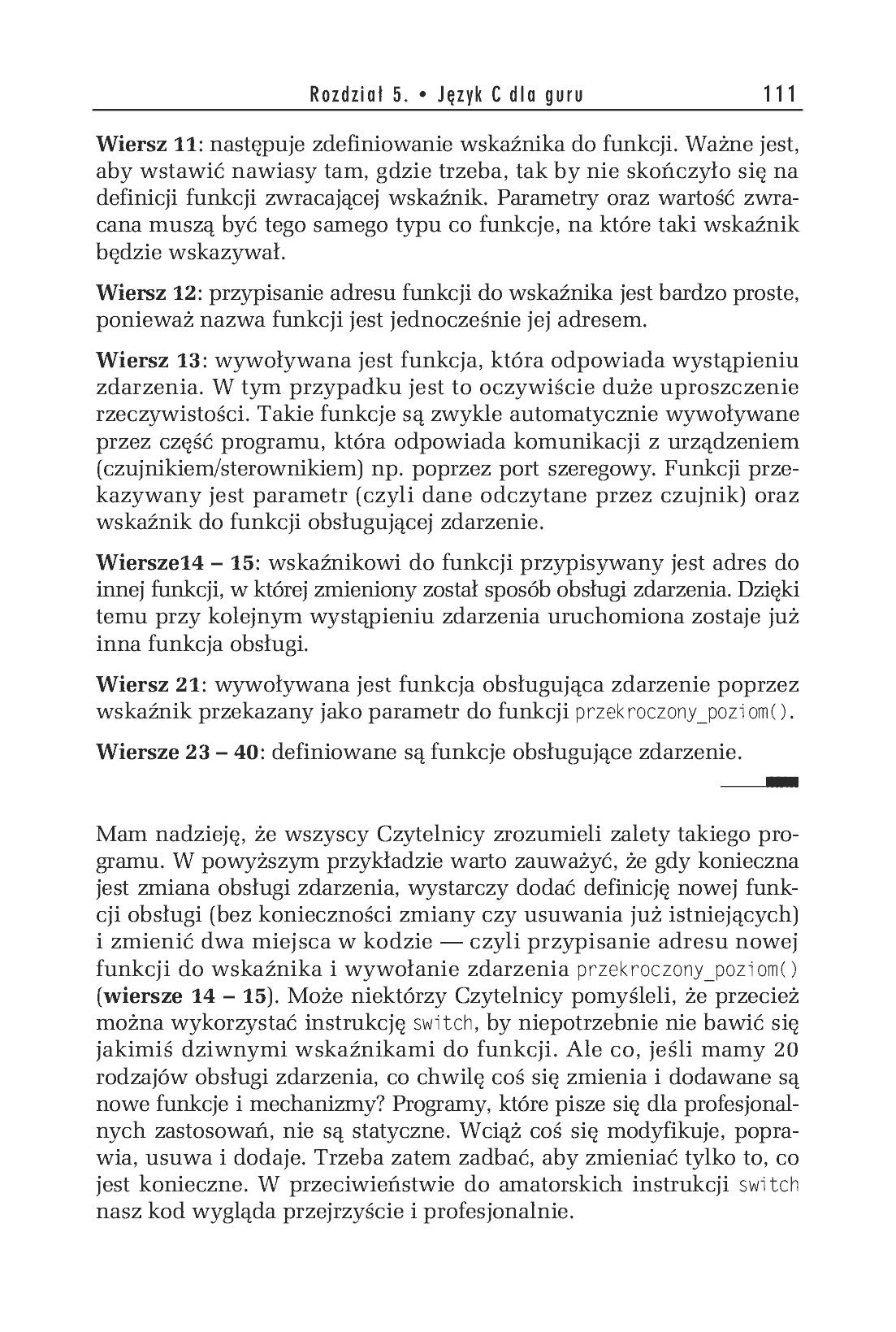 Fragment „Programowanie w języku C. Ćwiczenia praktyczne. Wydanie II” — strona 13 z 22
