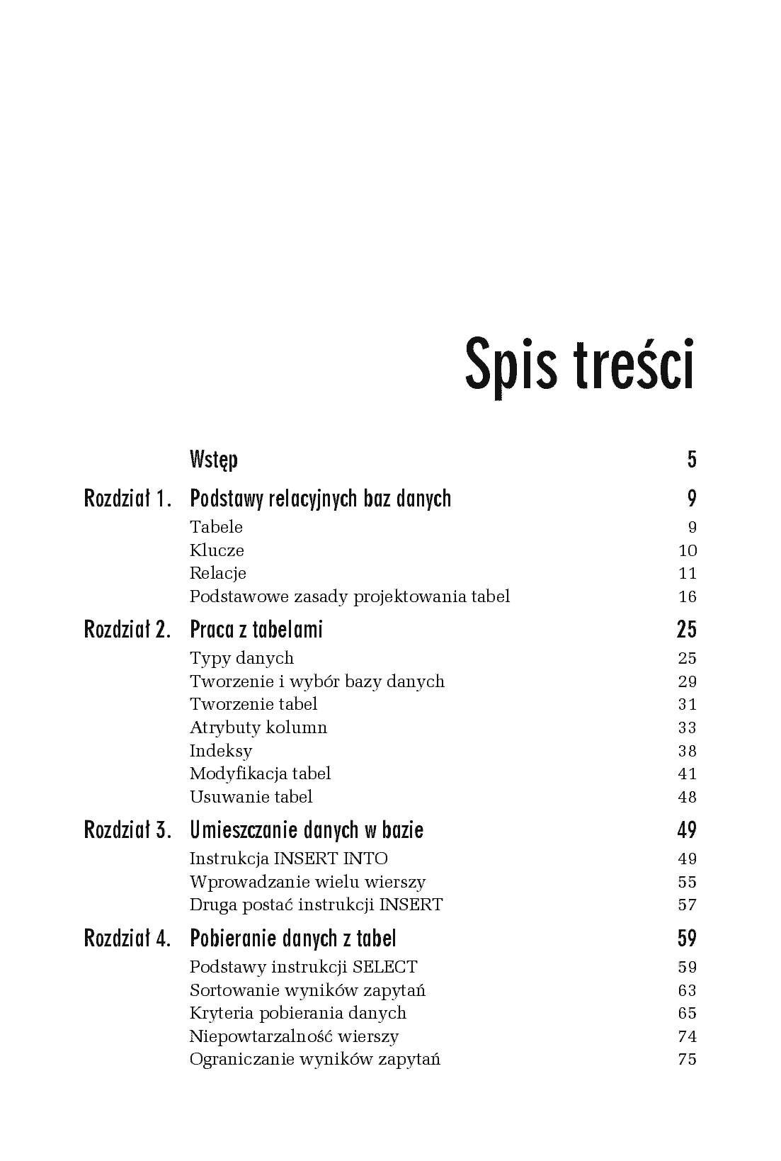 Fragment „SQL. Ćwiczenia praktyczne. Wydanie III” — strona 3 z 14