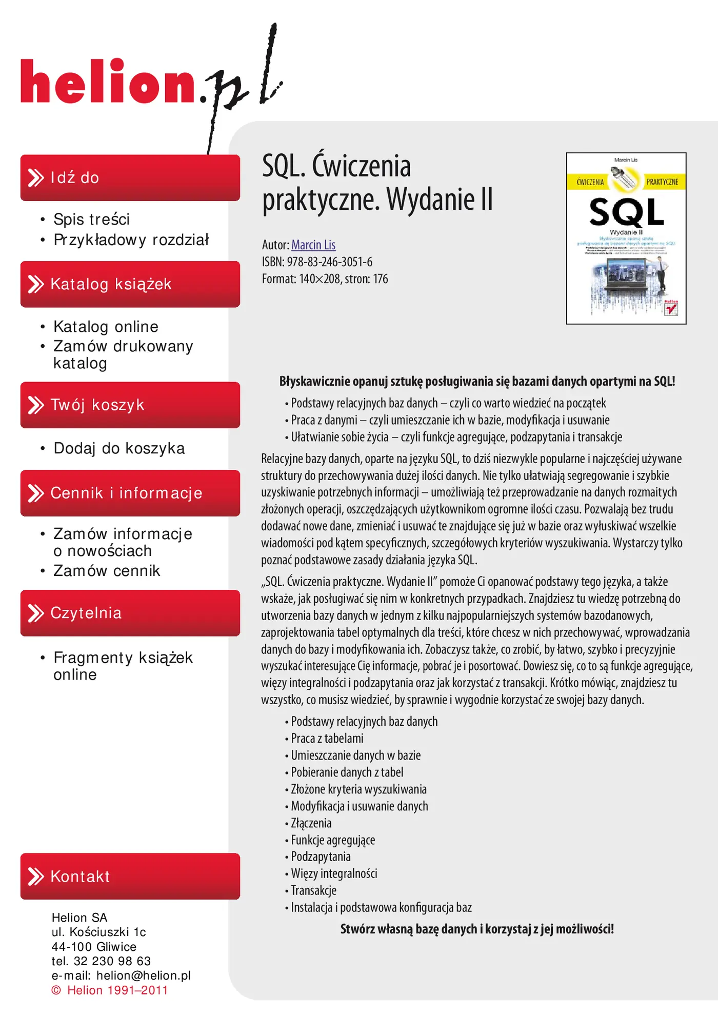 Fragment „SQL. Ćwiczenia praktyczne. Wydanie II” — strona 2 z 13