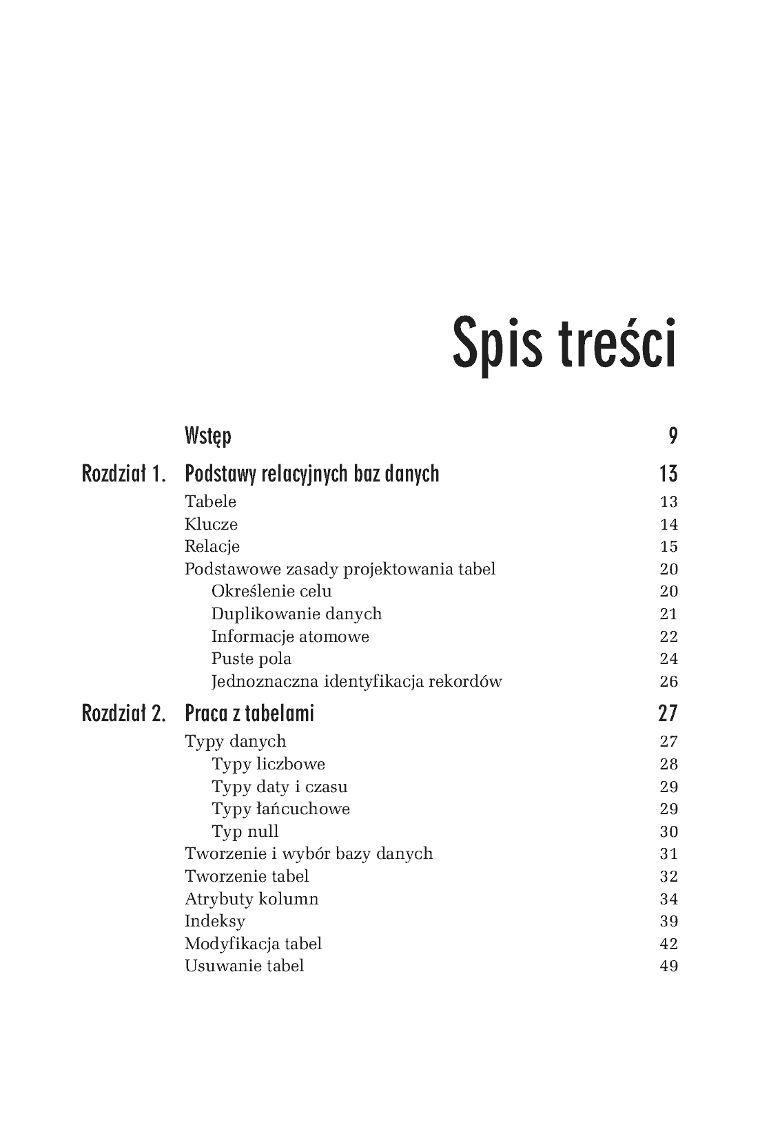 Fragment „SQL. Ćwiczenia praktyczne. Wydanie II” — strona 3 z 13
