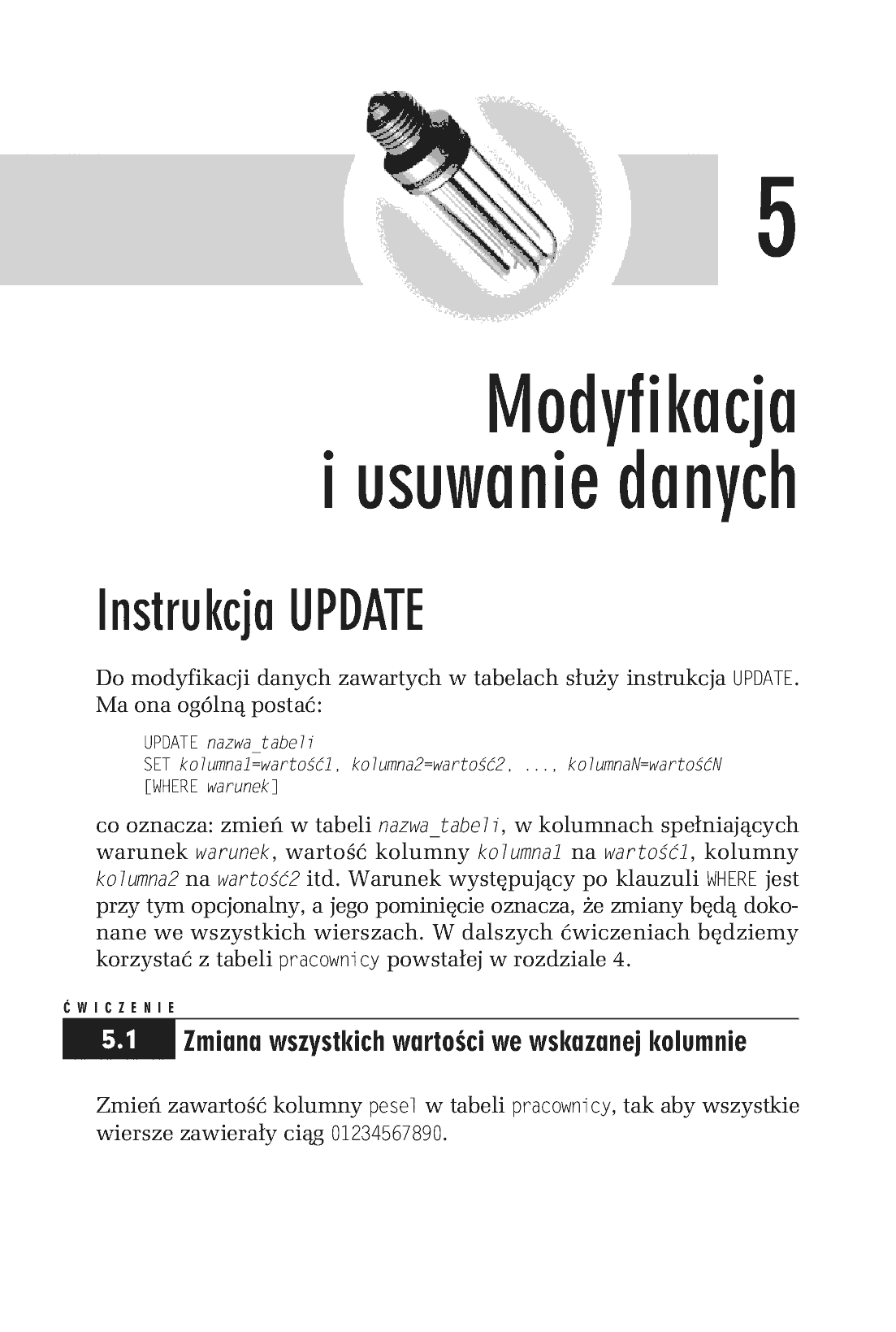 Fragment „SQL. Ćwiczenia praktyczne. Wydanie II” — strona 6 z 13