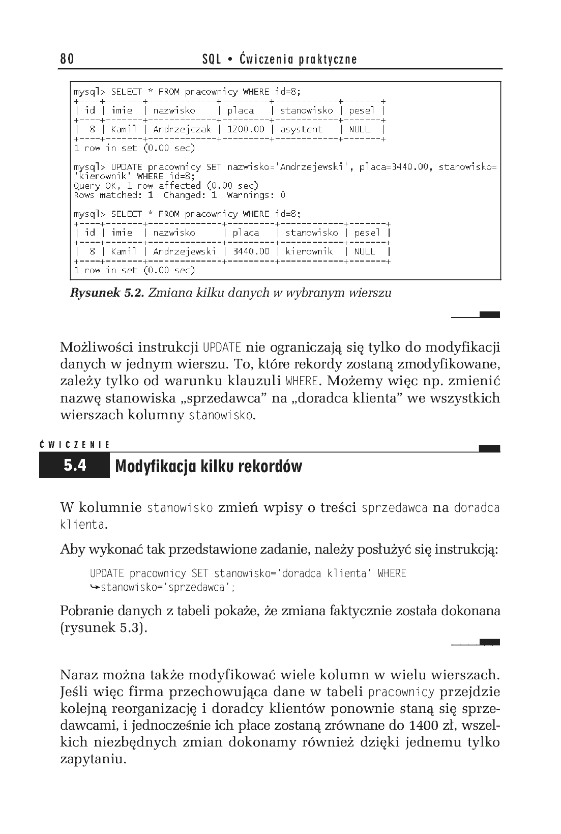 Fragment „SQL. Ćwiczenia praktyczne. Wydanie II” — strona 9 z 13