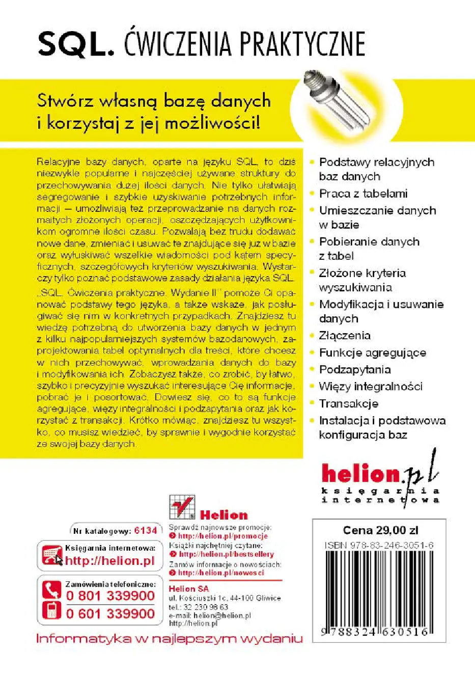 Fragment „SQL. Ćwiczenia praktyczne. Wydanie II” — strona 13 z 13