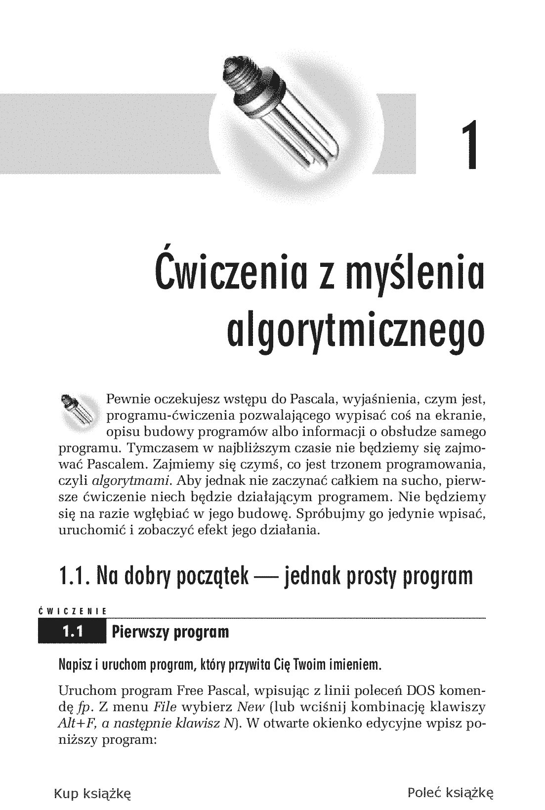 Fragment „Pascal. Ćwiczenia praktyczne. Wydanie III” — strona 5 z 24