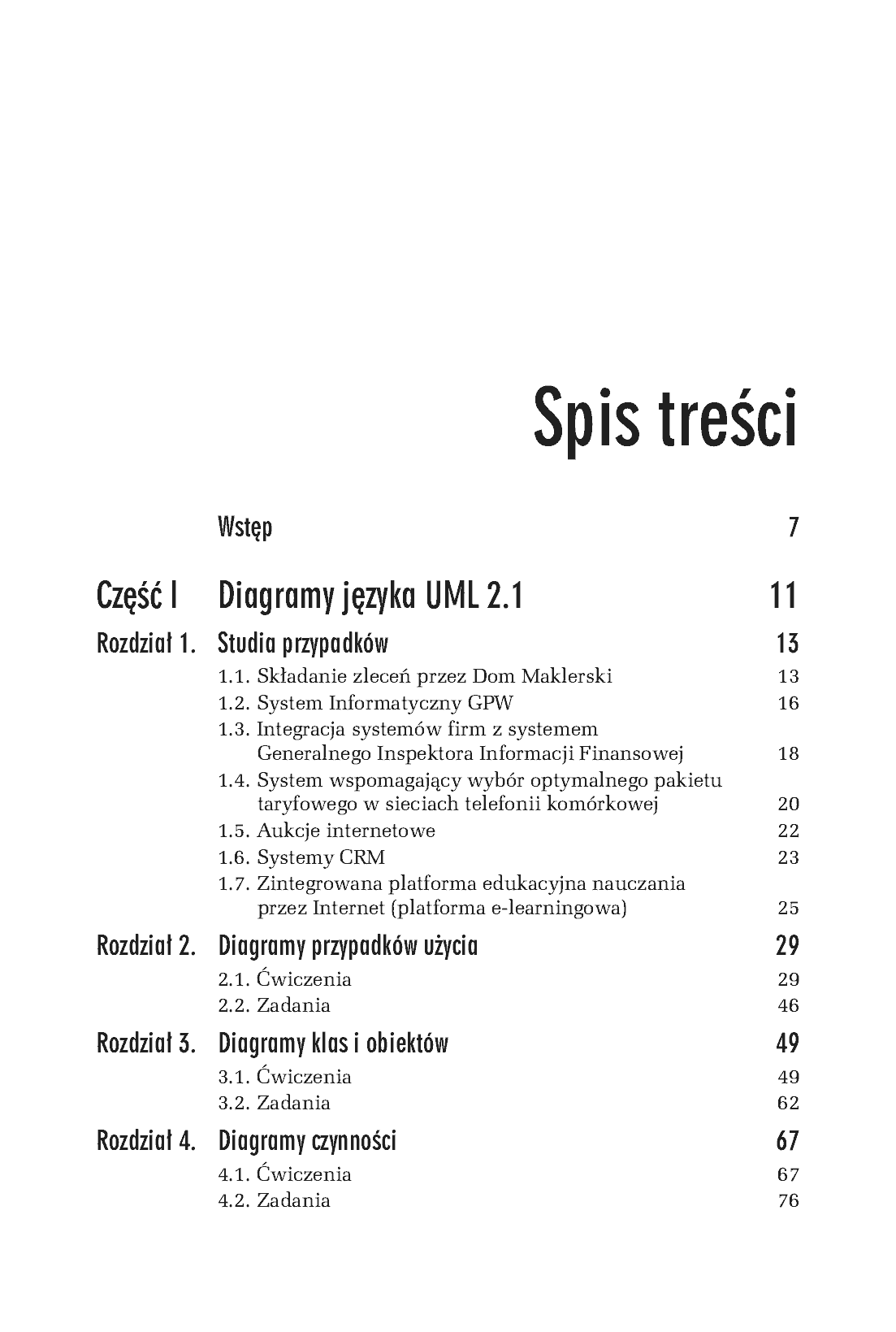 Fragment „UML 2.1. Ćwiczenia” — strona 2 z 11