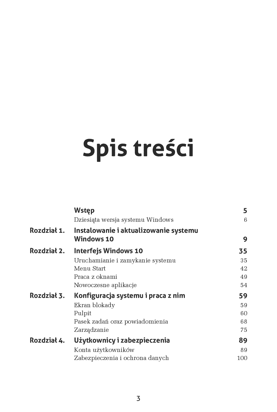 Fragment „Windows 10 PL. Ćwiczenia praktyczne” — strona 3 z 16