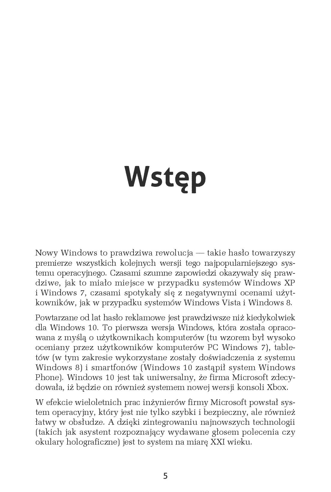 Fragment „Windows 10 PL. Ćwiczenia praktyczne” — strona 5 z 16