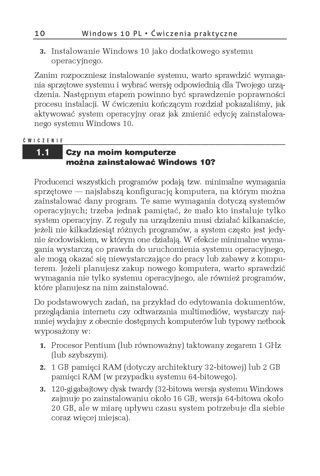 Fragment „Windows 10 PL. Ćwiczenia praktyczne” — strona 10 z 16
