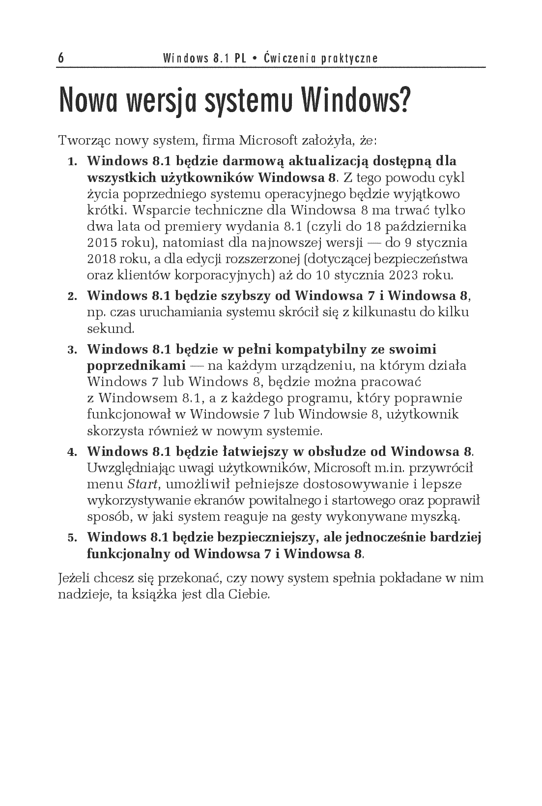 Fragment „Windows 8.1 PL. Ćwiczenia praktyczne” — strona 6 z 12