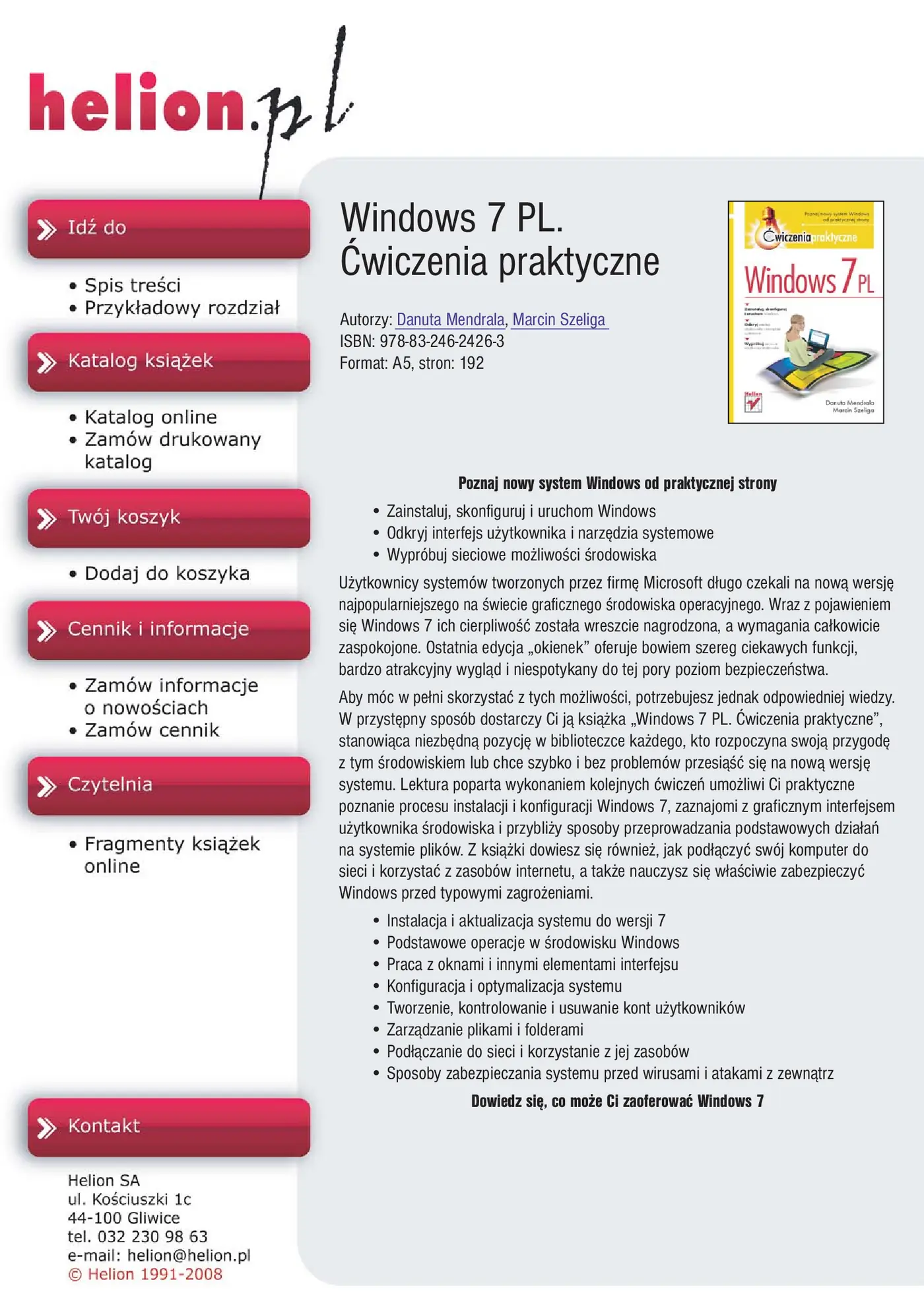 Fragment „Windows 7 PL. Ćwiczenia praktyczne” — strona 1 z 22