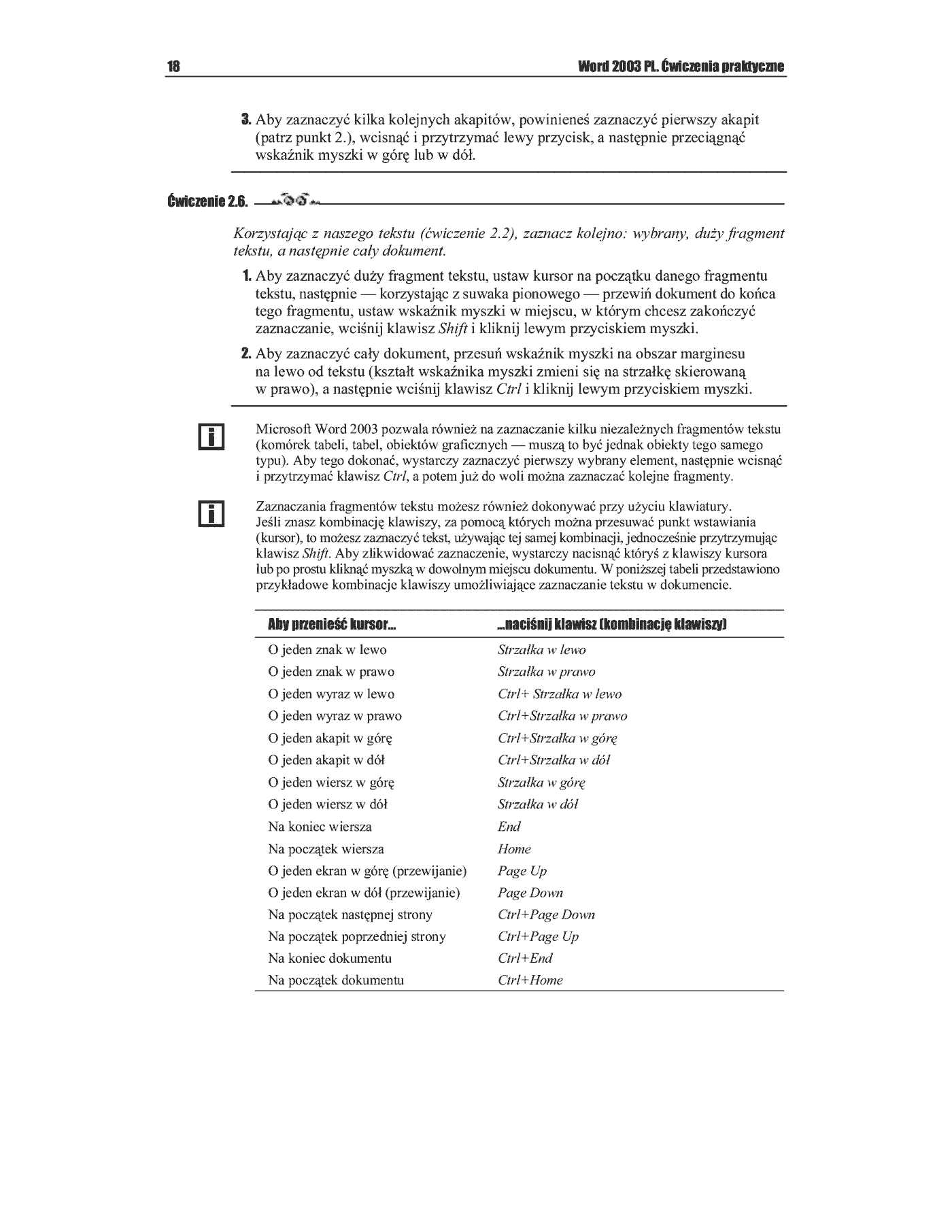 Fragment „Word 2003 PL. Ćwiczenia praktyczne” — strona 9 z 13
