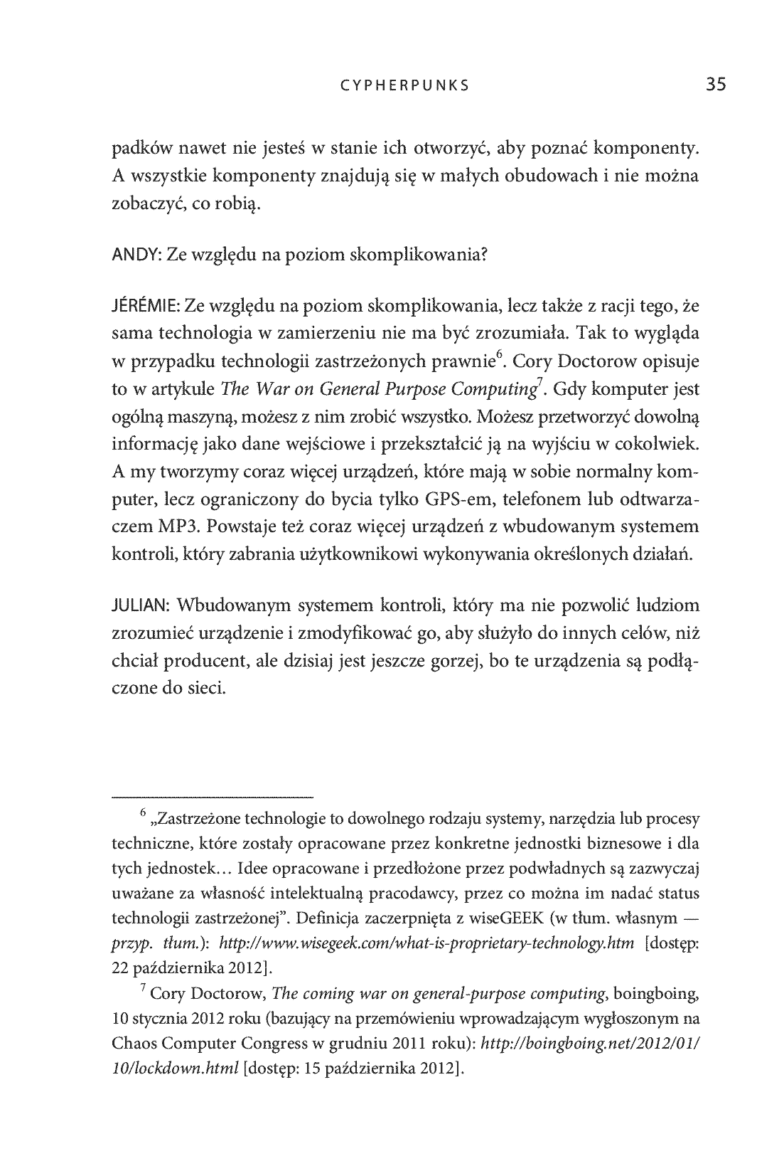 Fragment „Cypherpunks. Wolność i przyszłość internetu” — strona 13 z 18