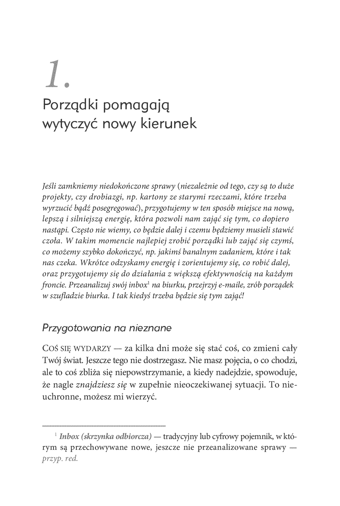 Fragment „Przygotowani na wszystko. 52 zasady efektywności według metody Getting Things Done” — strona 9 z 14