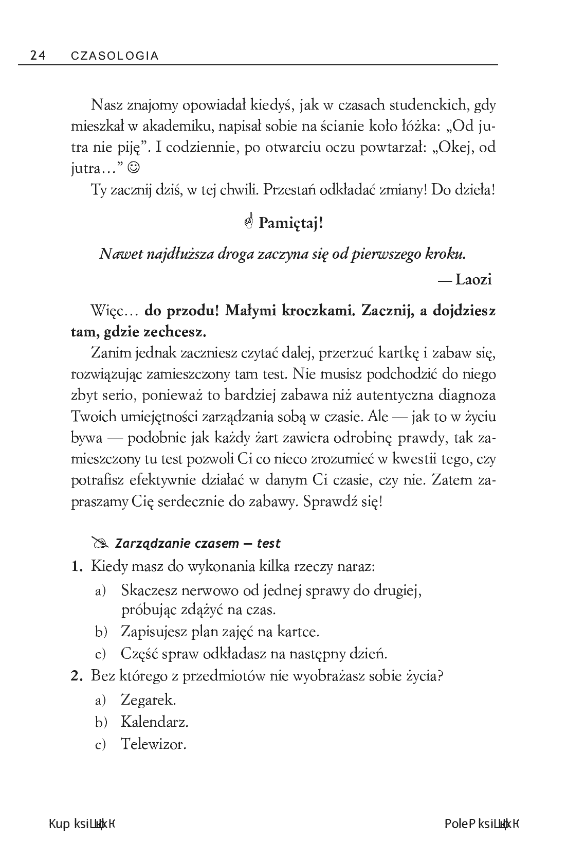 Fragment „CZASOLOGIA, czyli jak efektywnie zarządzać sobą i zespołem na drodze do sukcesu” — strona 8 z 14