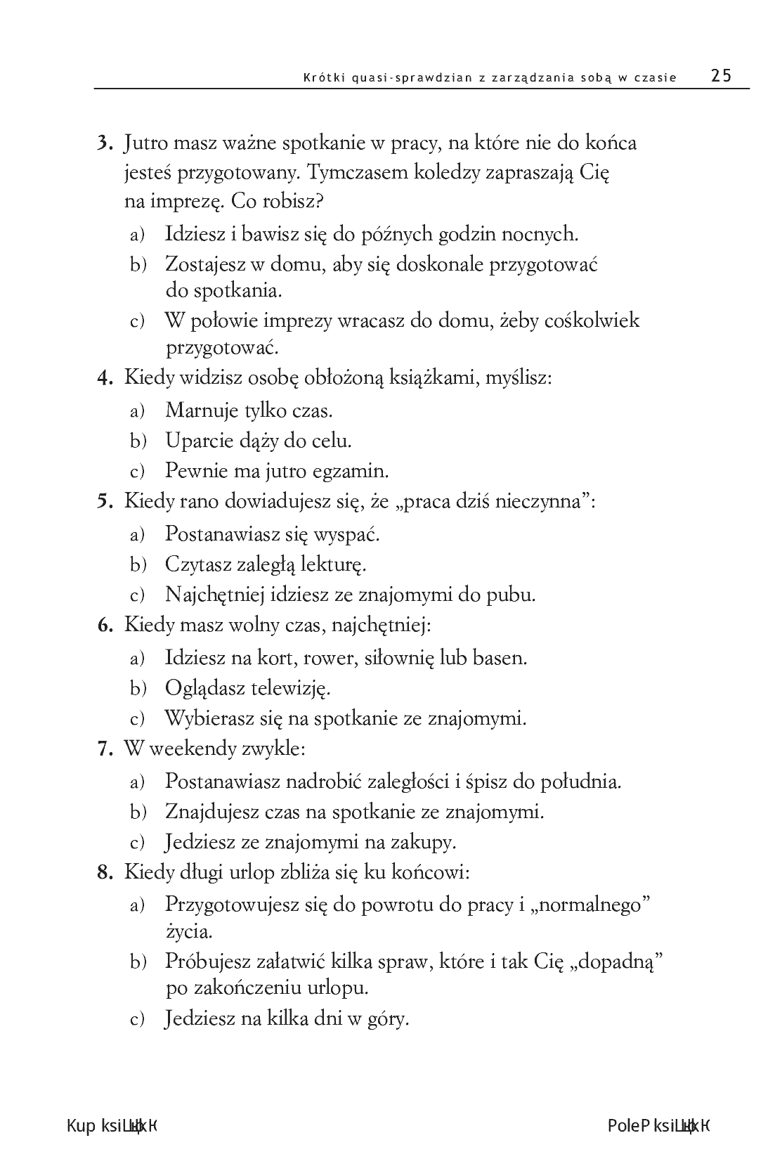 Fragment „CZASOLOGIA, czyli jak efektywnie zarządzać sobą i zespołem na drodze do sukcesu” — strona 9 z 14