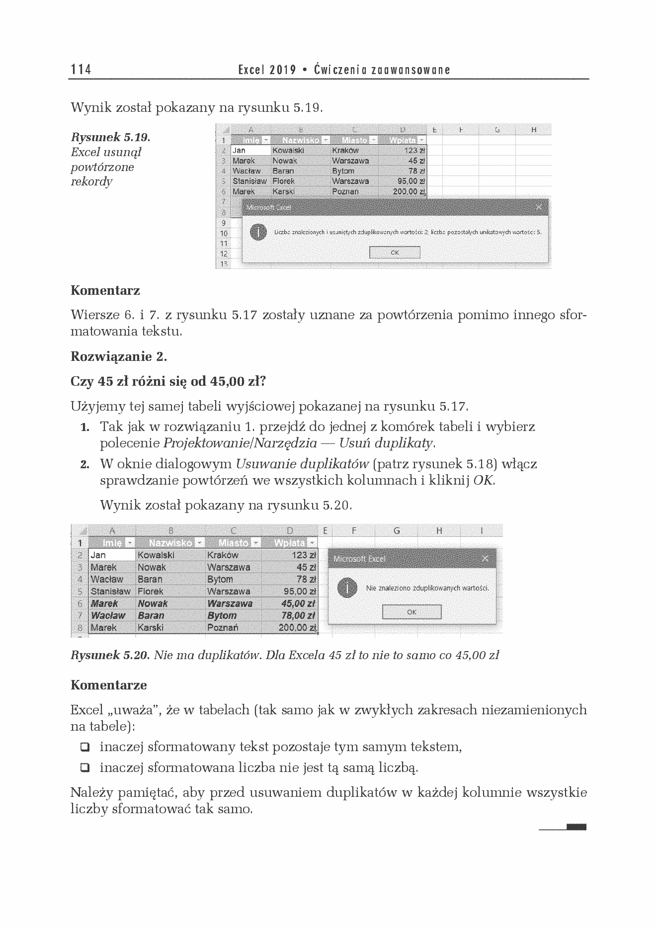 Fragment „Excel 2019. Ćwiczenia zaawansowane” — strona 20 z 22