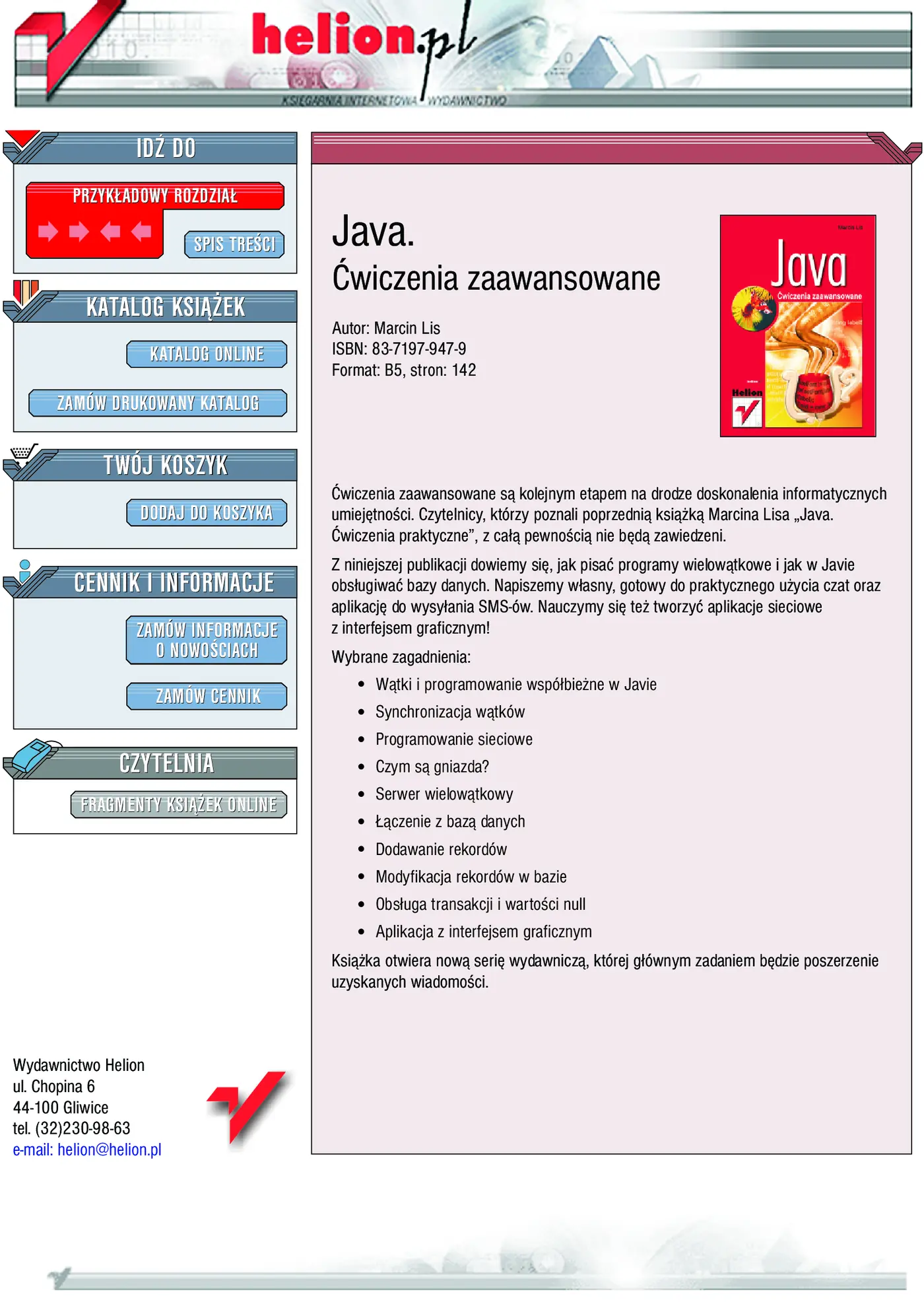Fragment „Java. Ćwiczenia zaawansowane” — strona 1 z 23