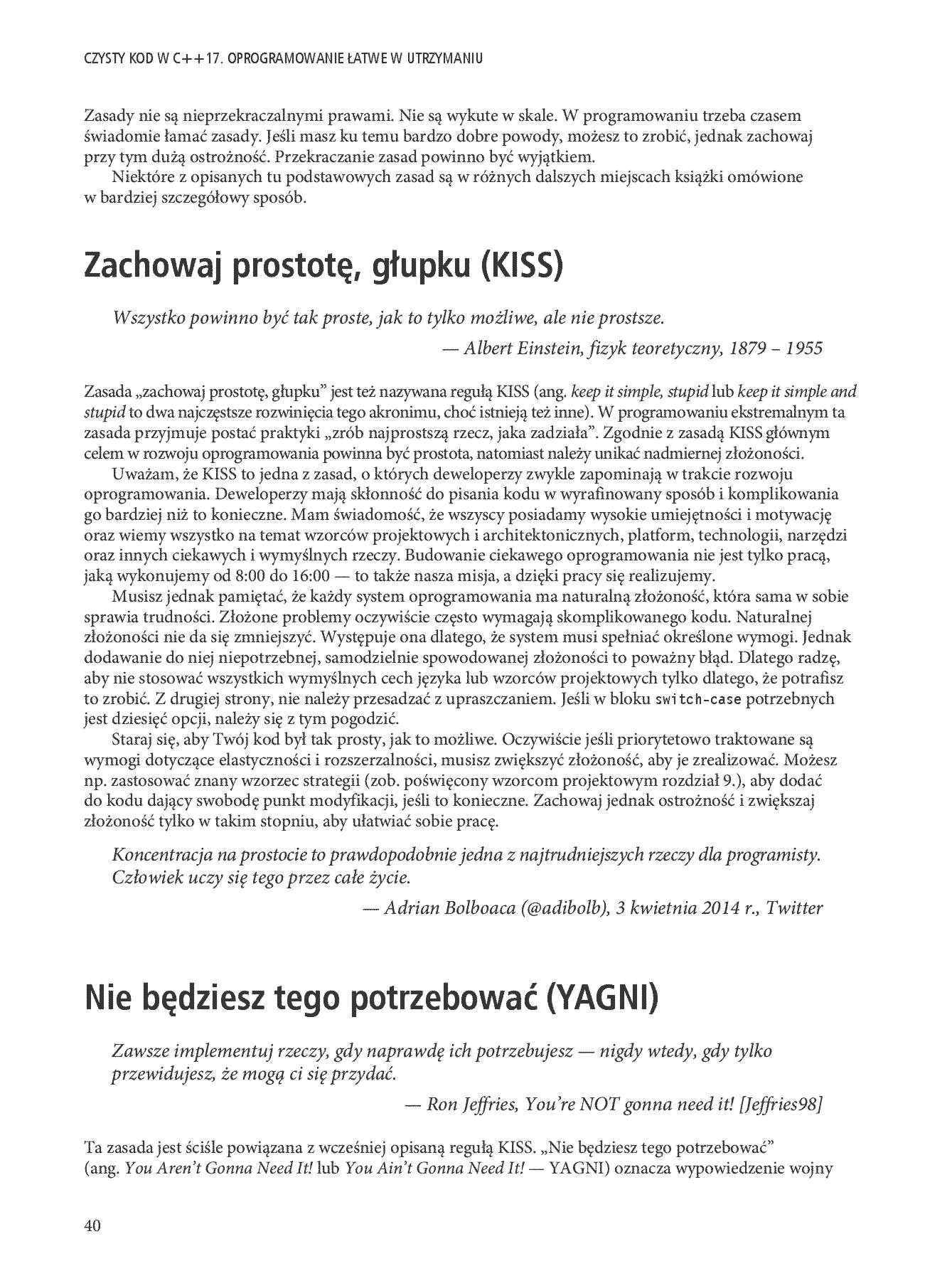 Fragment „Czysty kod w C++17. Oprogramowanie łatwe w utrzymaniu” — strona 8 z 30