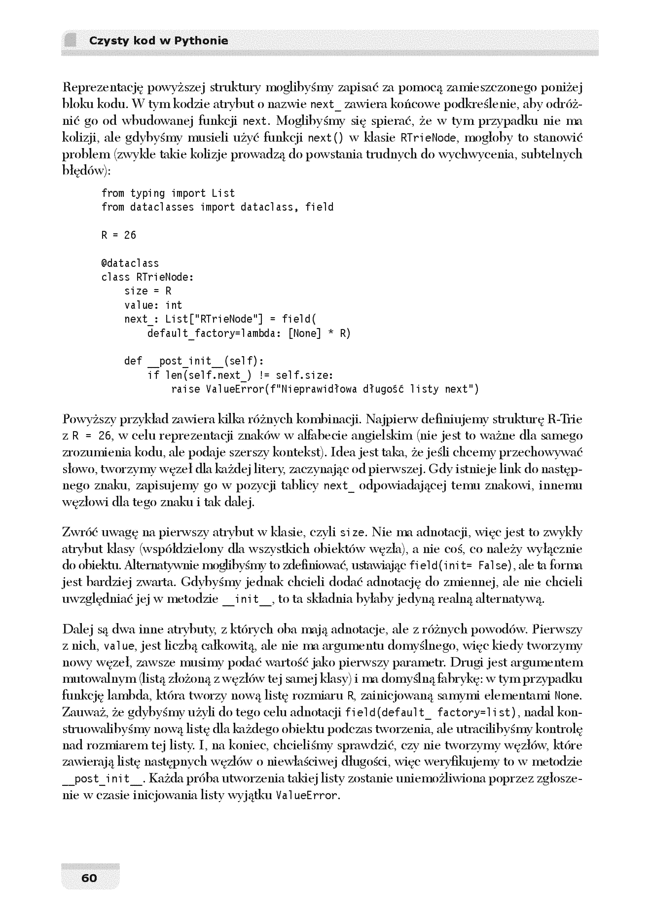 Fragment „Czysty kod w Pythonie. Twórz wydajny i łatwy w utrzymaniu kod. Wydanie II” — strona 28 z 30