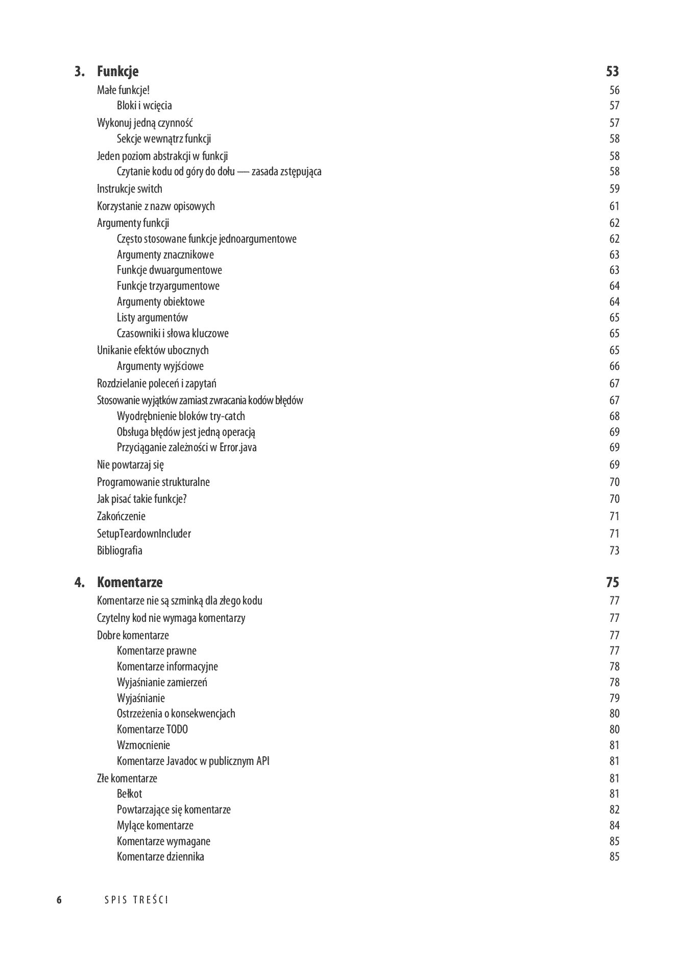 Fragment „Czysty kod. Podręcznik dobrego programisty” — strona 4 z 30