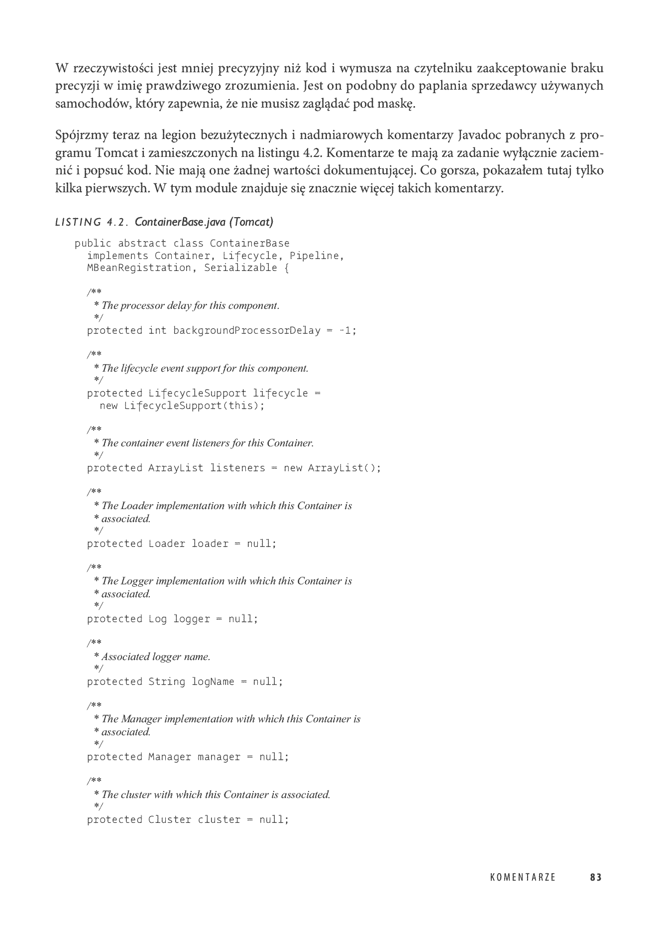 Fragment „Czysty kod. Podręcznik dobrego programisty” — strona 19 z 30
