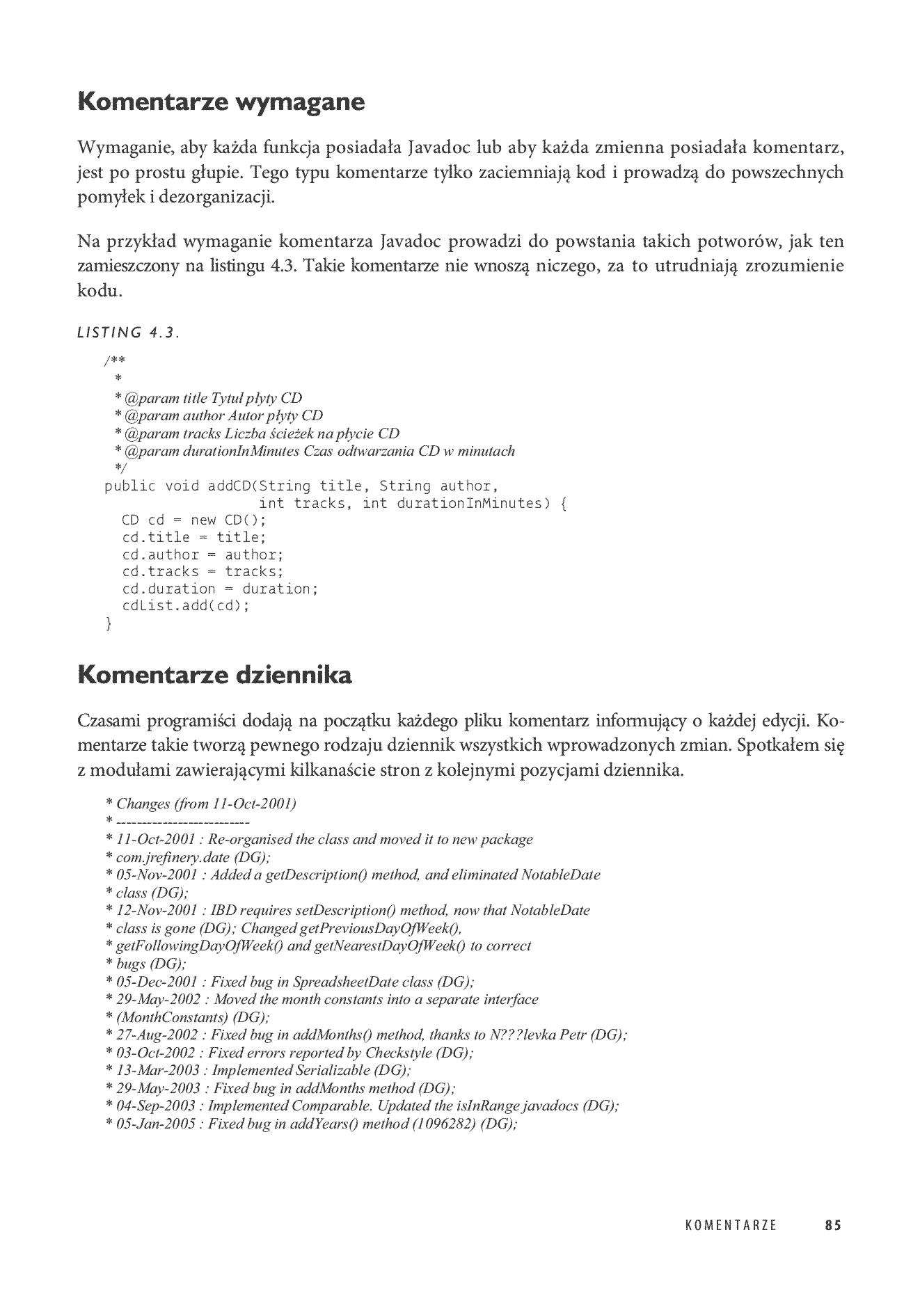 Fragment „Czysty kod. Podręcznik dobrego programisty” — strona 21 z 30