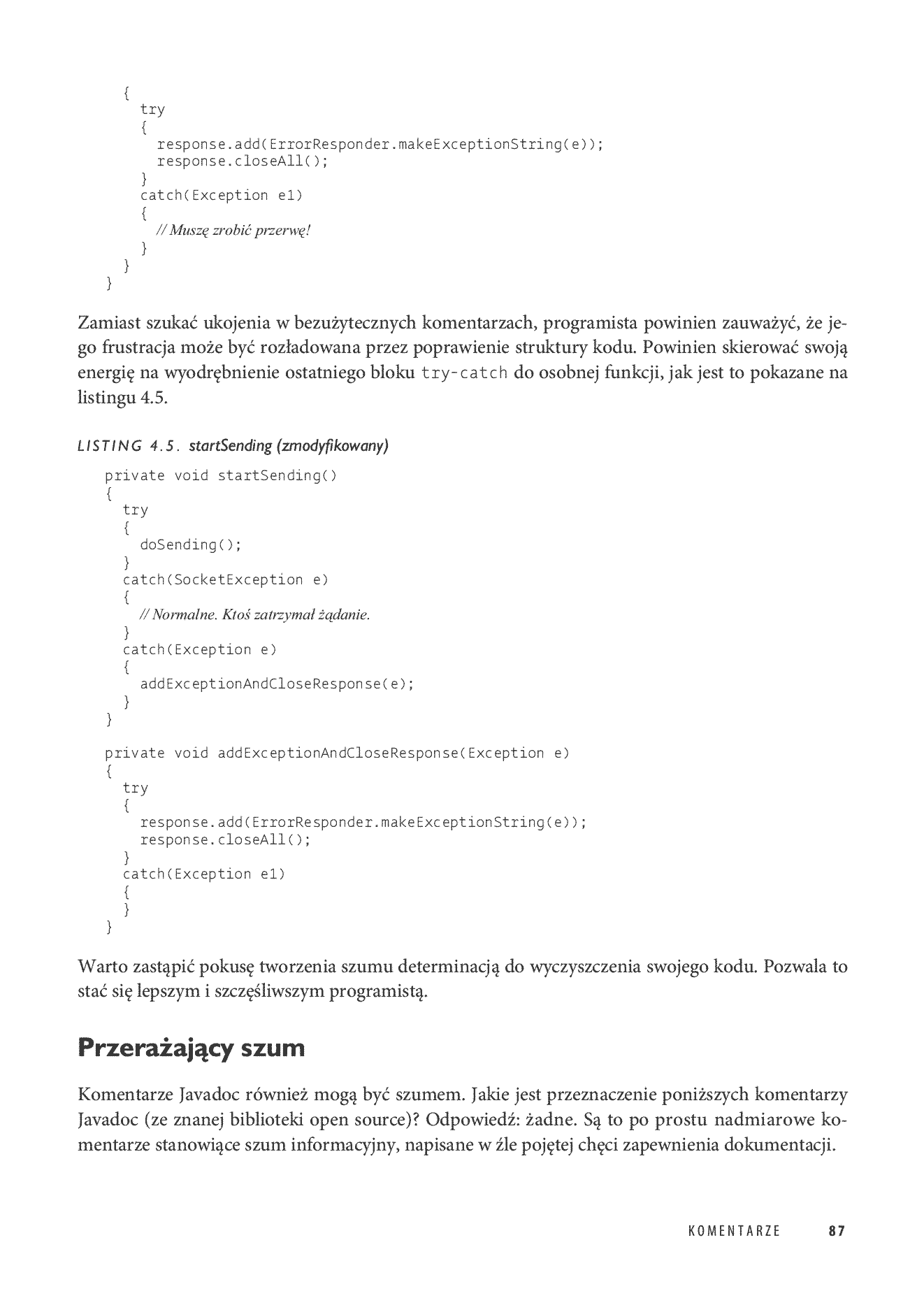 Fragment „Czysty kod. Podręcznik dobrego programisty” — strona 23 z 30