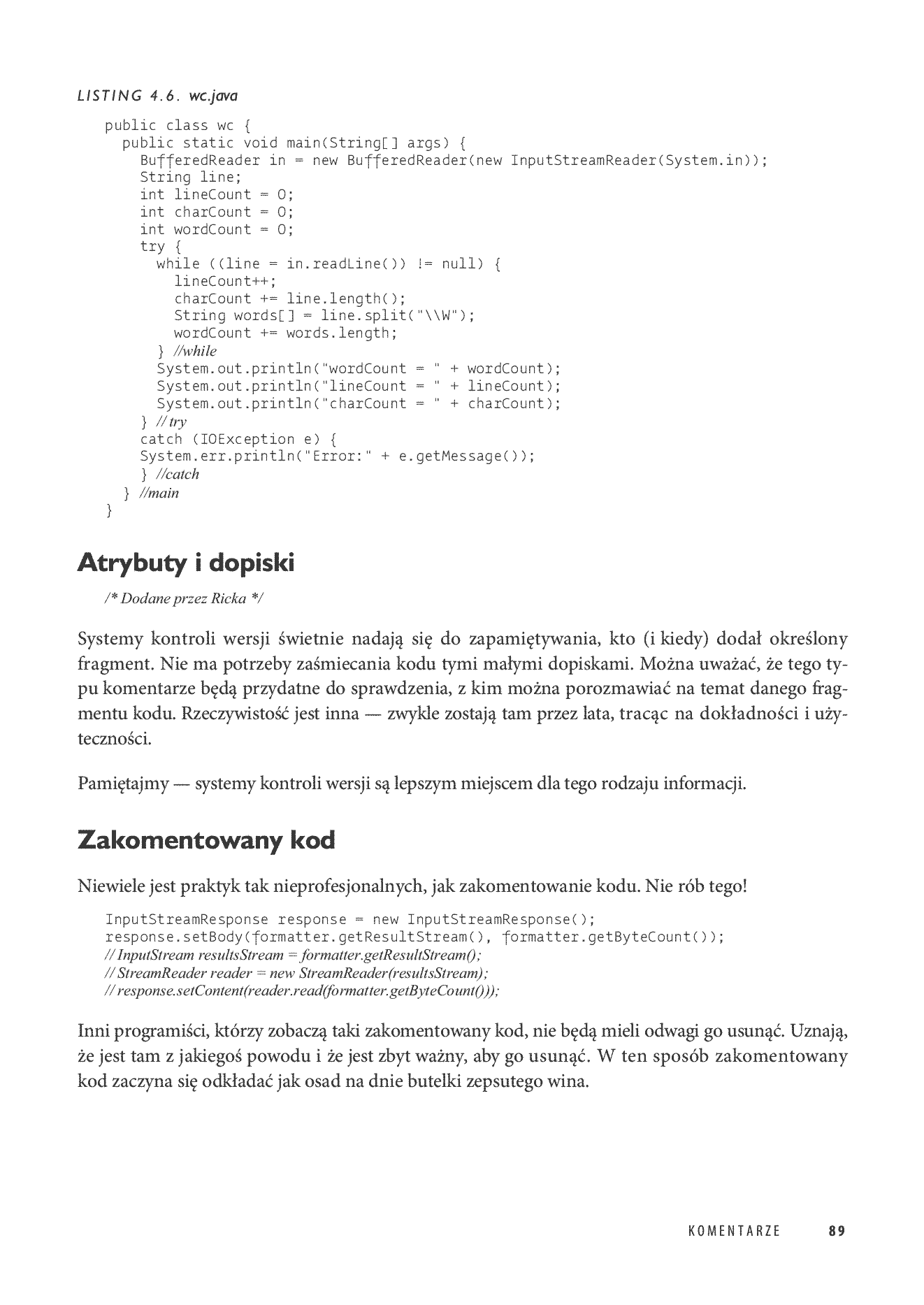 Fragment „Czysty kod. Podręcznik dobrego programisty” — strona 25 z 30
