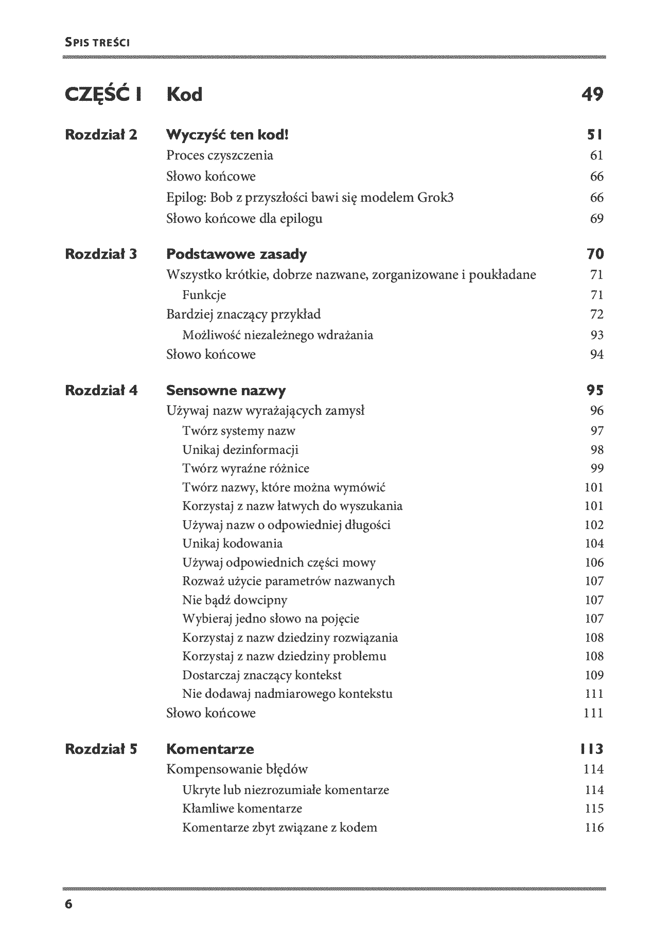 Fragment „Czysty kod. Podręcznik dobrego programisty. Wydanie II” — strona 4 z 30