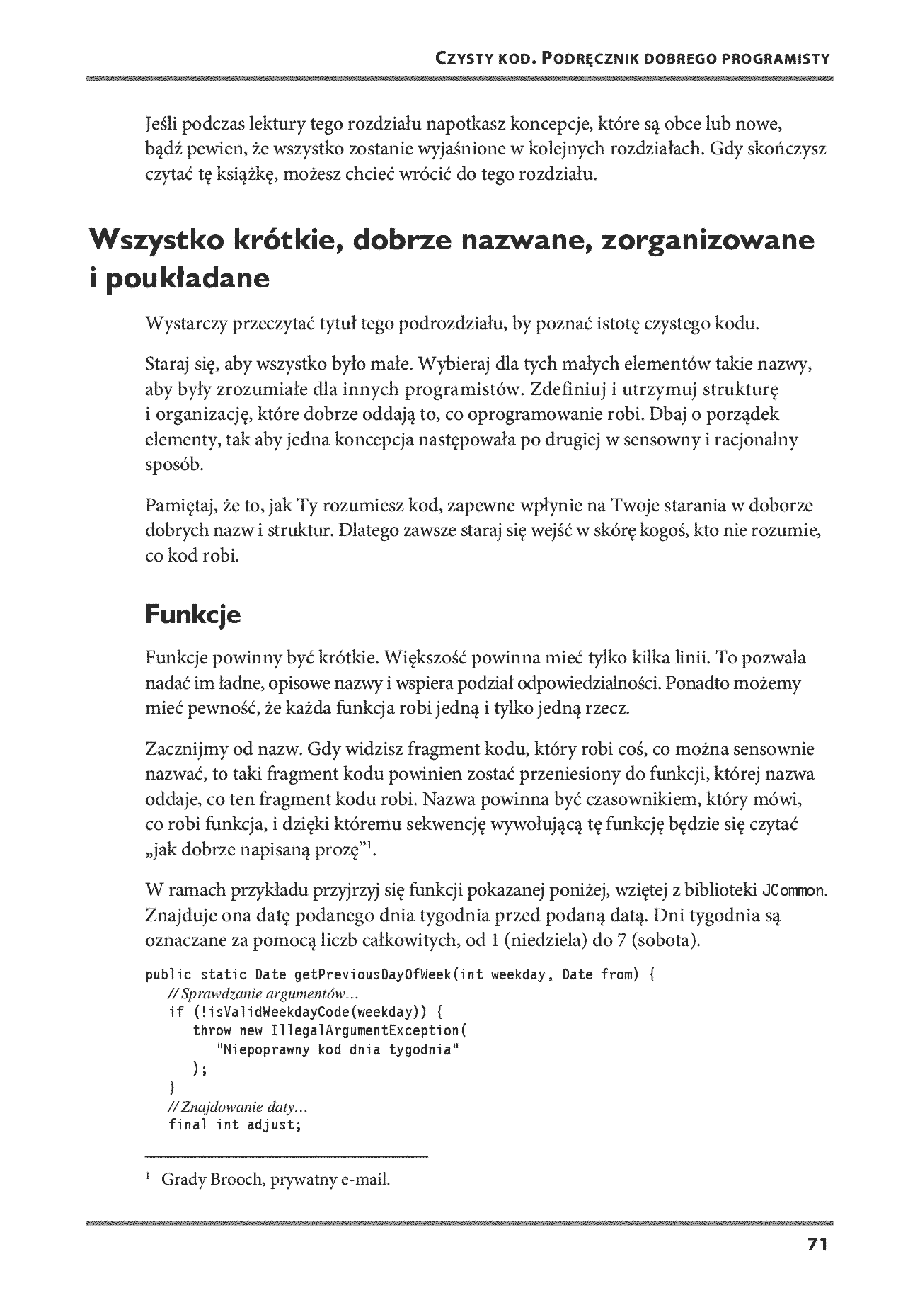 Fragment „Czysty kod. Podręcznik dobrego programisty. Wydanie II” — strona 19 z 30