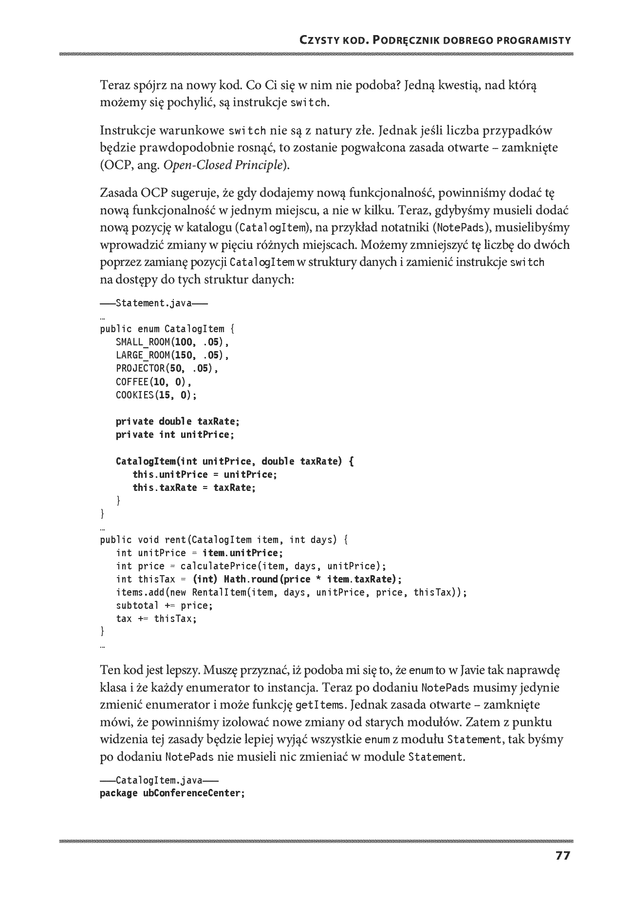 Fragment „Czysty kod. Podręcznik dobrego programisty. Wydanie II” — strona 25 z 30