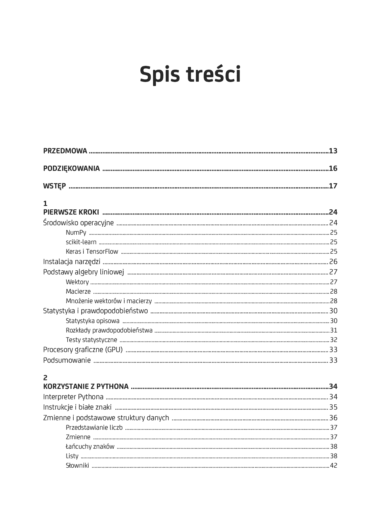 Fragment „Deep Learning. Praktyczne wprowadzenie z zastosowaniem środowiska Pythona” — strona 3 z 30