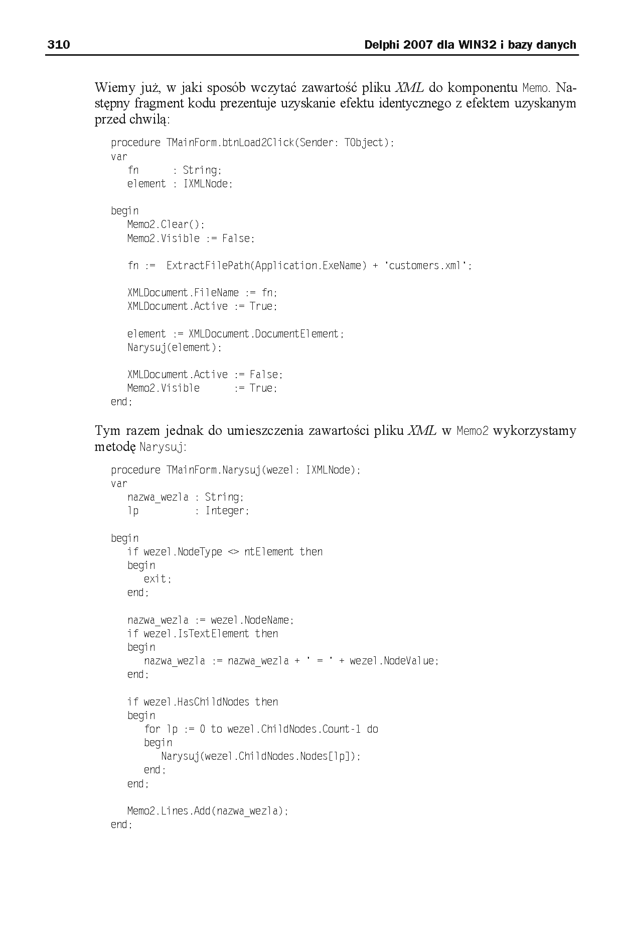 Fragment „Delphi 2007 dla WIN32 i bazy danych” — strona 17 z 28