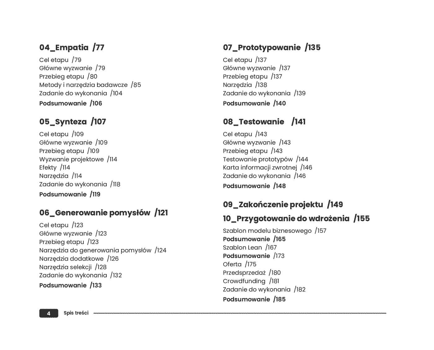 Fragment „Design Thinking. Jak wykorzystać myślenie projektowe do zwiększenia zysków Twojej firmy” — strona 4 z 22