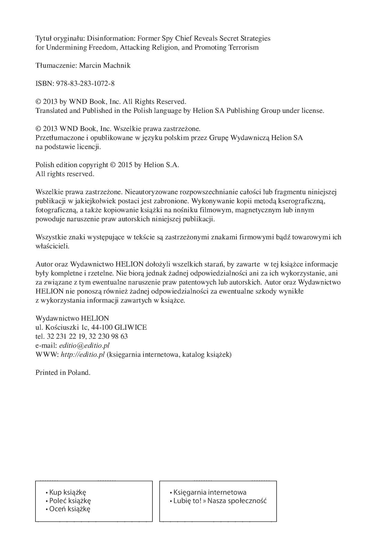 Fragment „Dezinformacja. Były szef wywiadu ujawnia metody dławienia wolności, zwalczania religii i wspierania terroryzmu” — strona 2 z 12