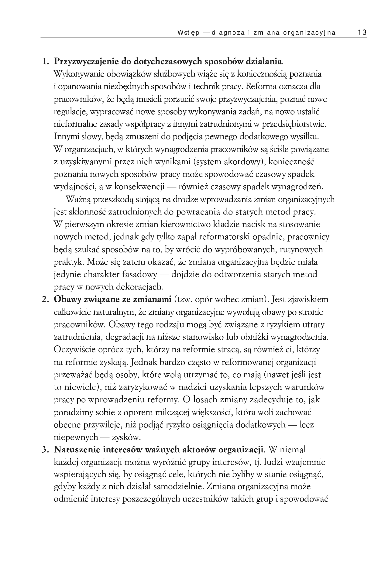 Fragment „Diagnoza organizacji. Pierwszy krok do uzdrowienia firmy” — strona 13 z 29