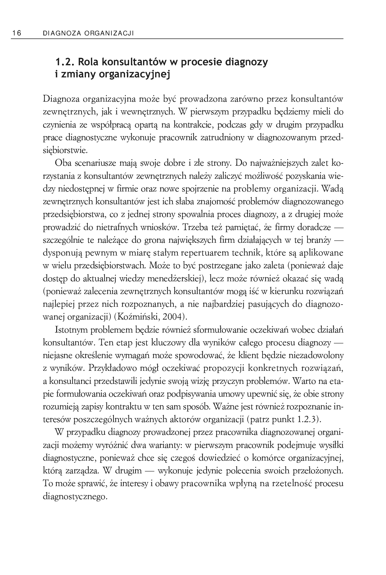 Fragment „Diagnoza organizacji. Pierwszy krok do uzdrowienia firmy” — strona 16 z 29