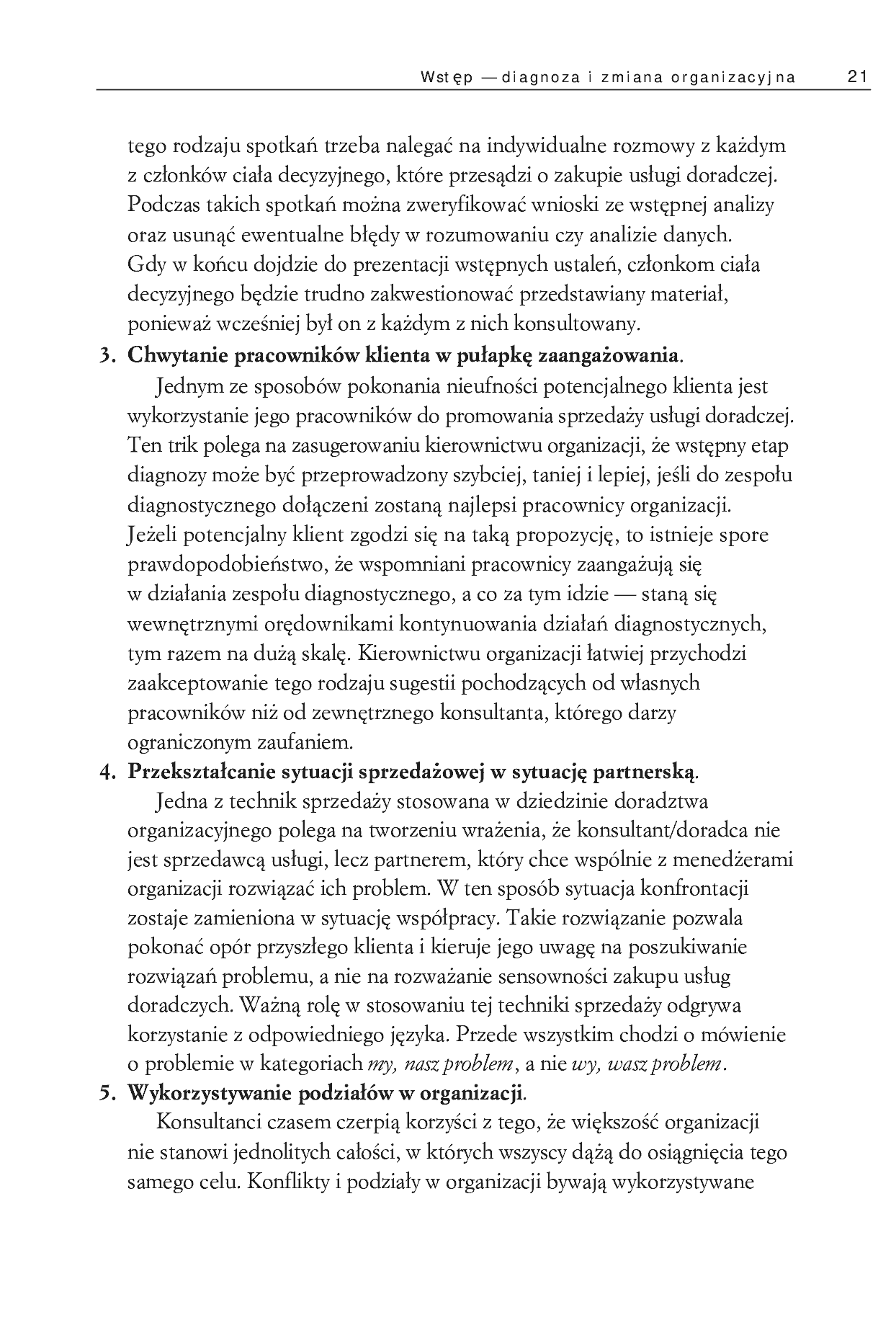 Fragment „Diagnoza organizacji. Pierwszy krok do uzdrowienia firmy” — strona 21 z 29