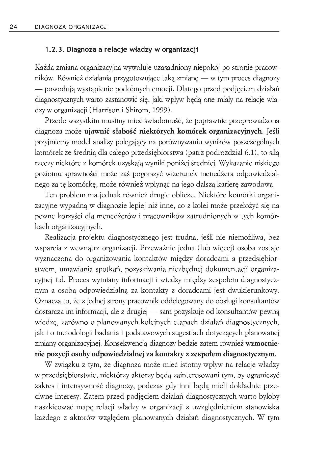 Fragment „Diagnoza organizacji. Pierwszy krok do uzdrowienia firmy” — strona 24 z 29