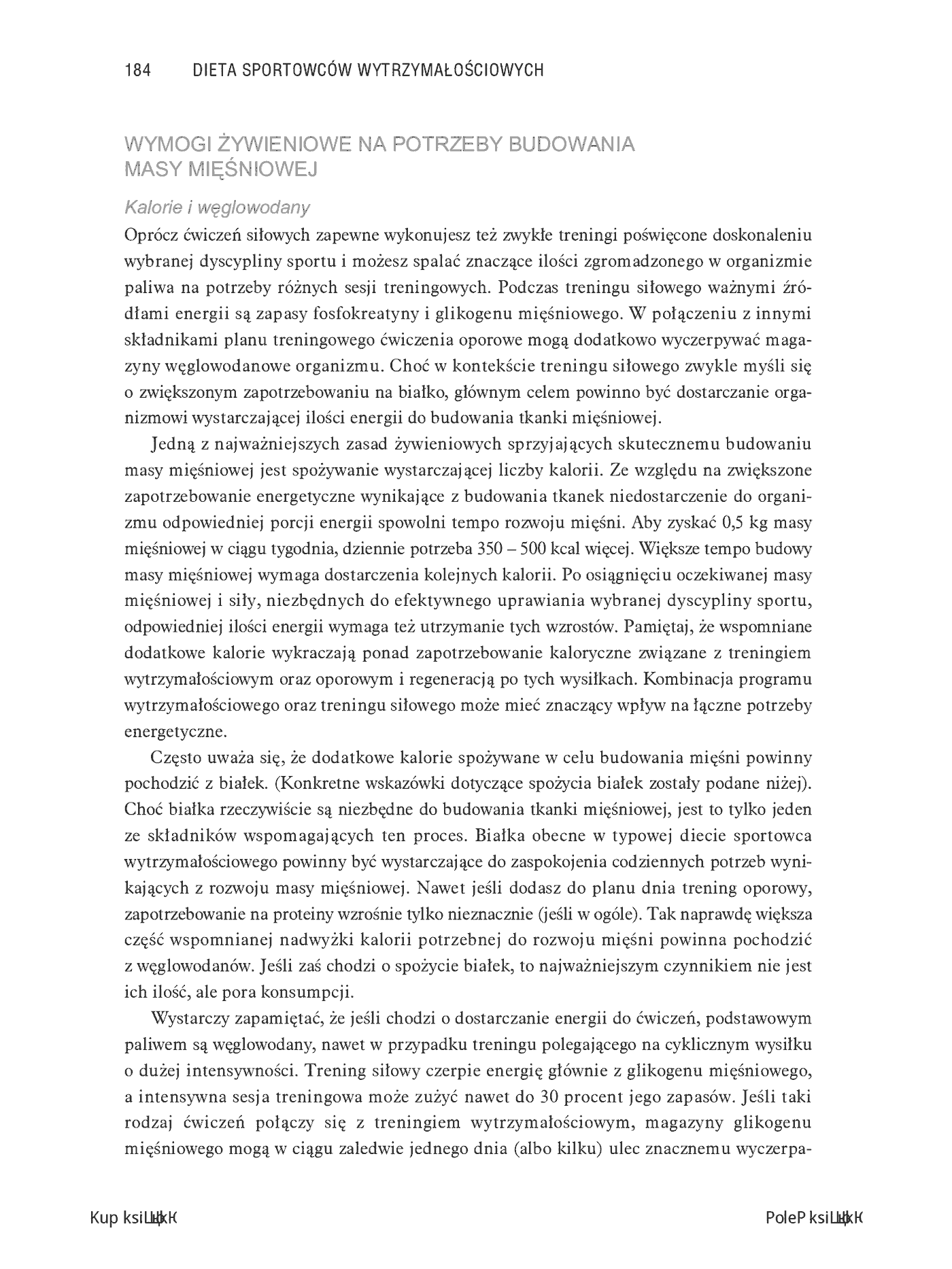 Fragment „Dieta sportowców wytrzymałościowych. Odżywianie i suplementacja. Wydanie III” — strona 8 z 30