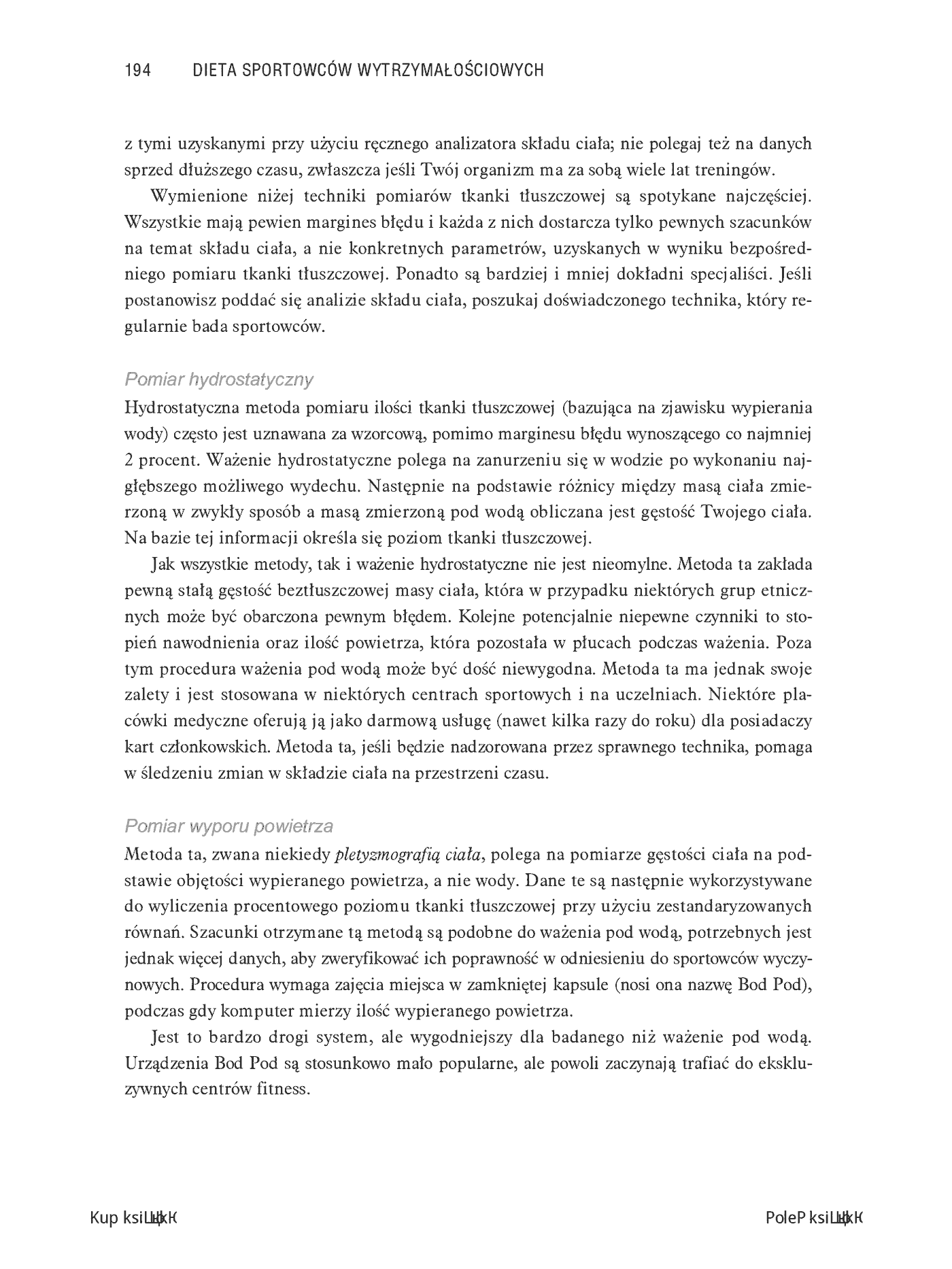 Fragment „Dieta sportowców wytrzymałościowych. Odżywianie i suplementacja. Wydanie III” — strona 18 z 30