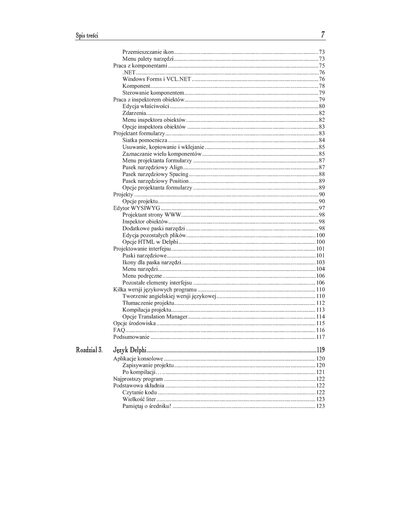 Fragment „Delphi 8 .NET. Kompendium programisty” — strona 4 z 29
