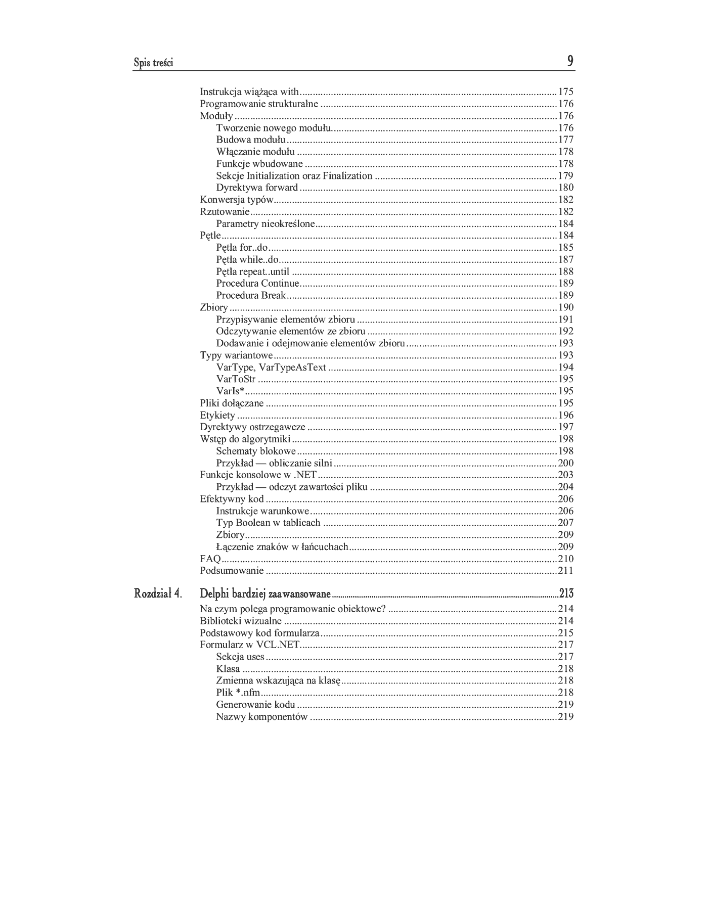 Fragment „Delphi 8 .NET. Kompendium programisty” — strona 6 z 29